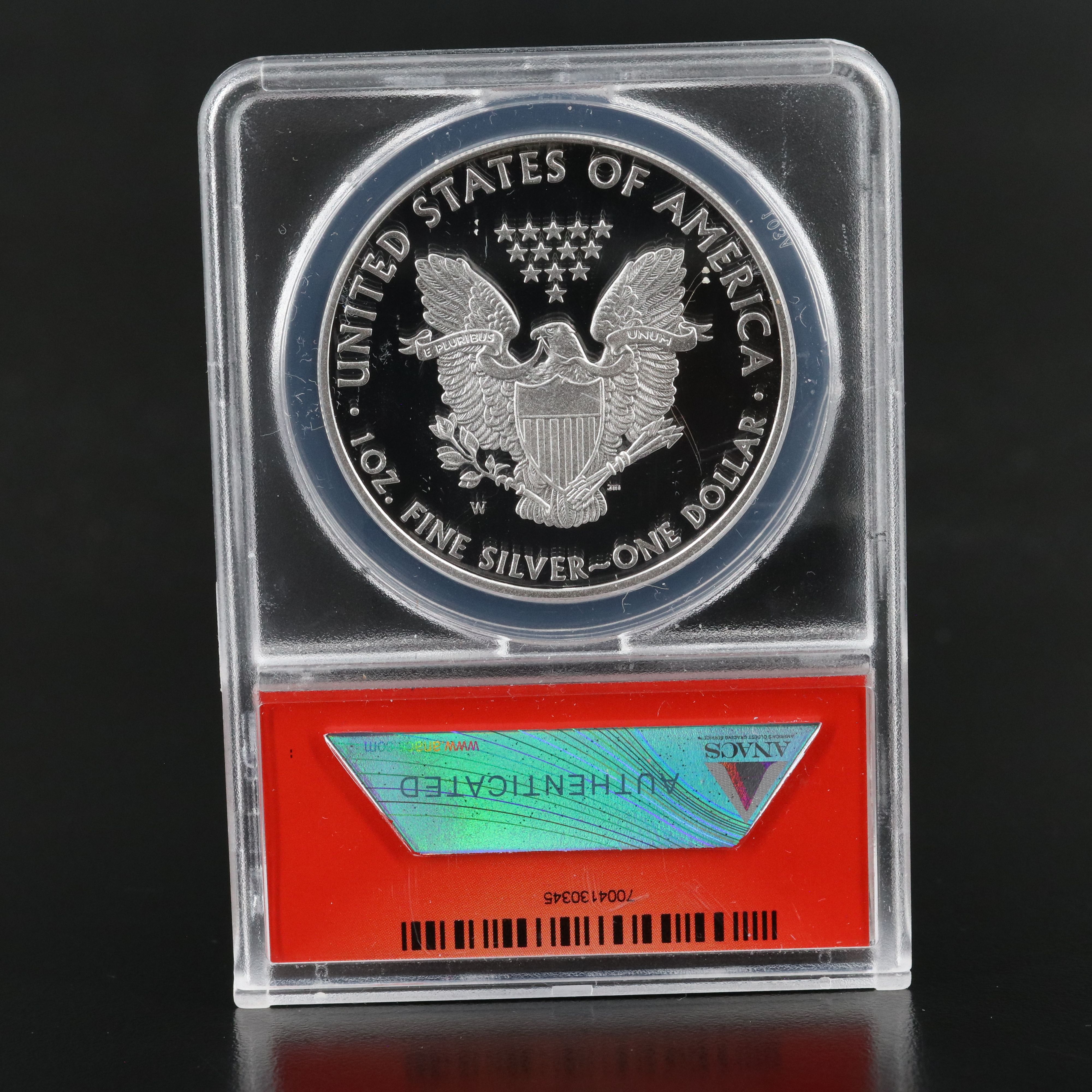 ANACS PR70 DCAM 2011-W First Release Silver Eagle Proof Coin