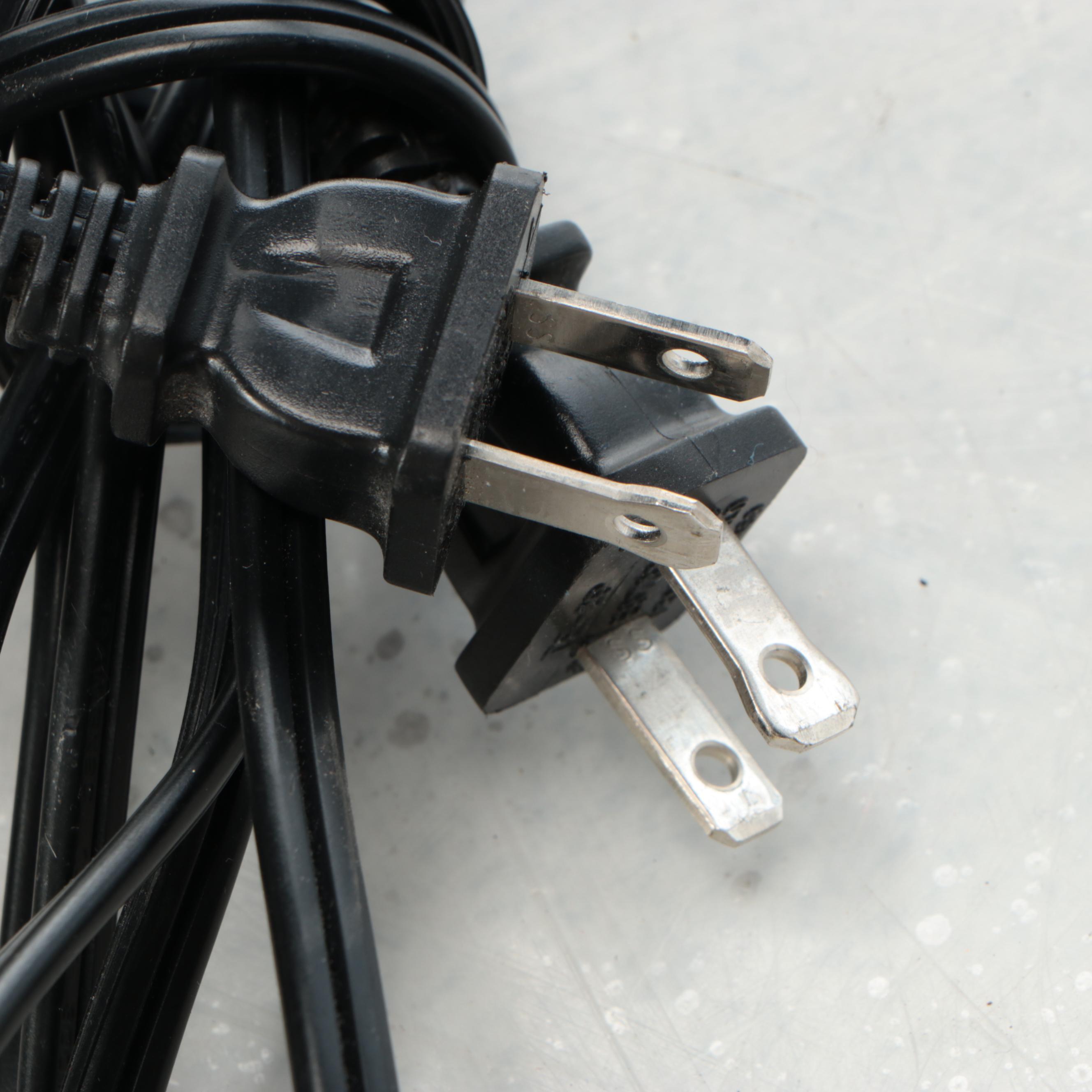 Colonial Style Hubbardton Forge Dark Pewter Finish Floor Lamps, Cotton Shades