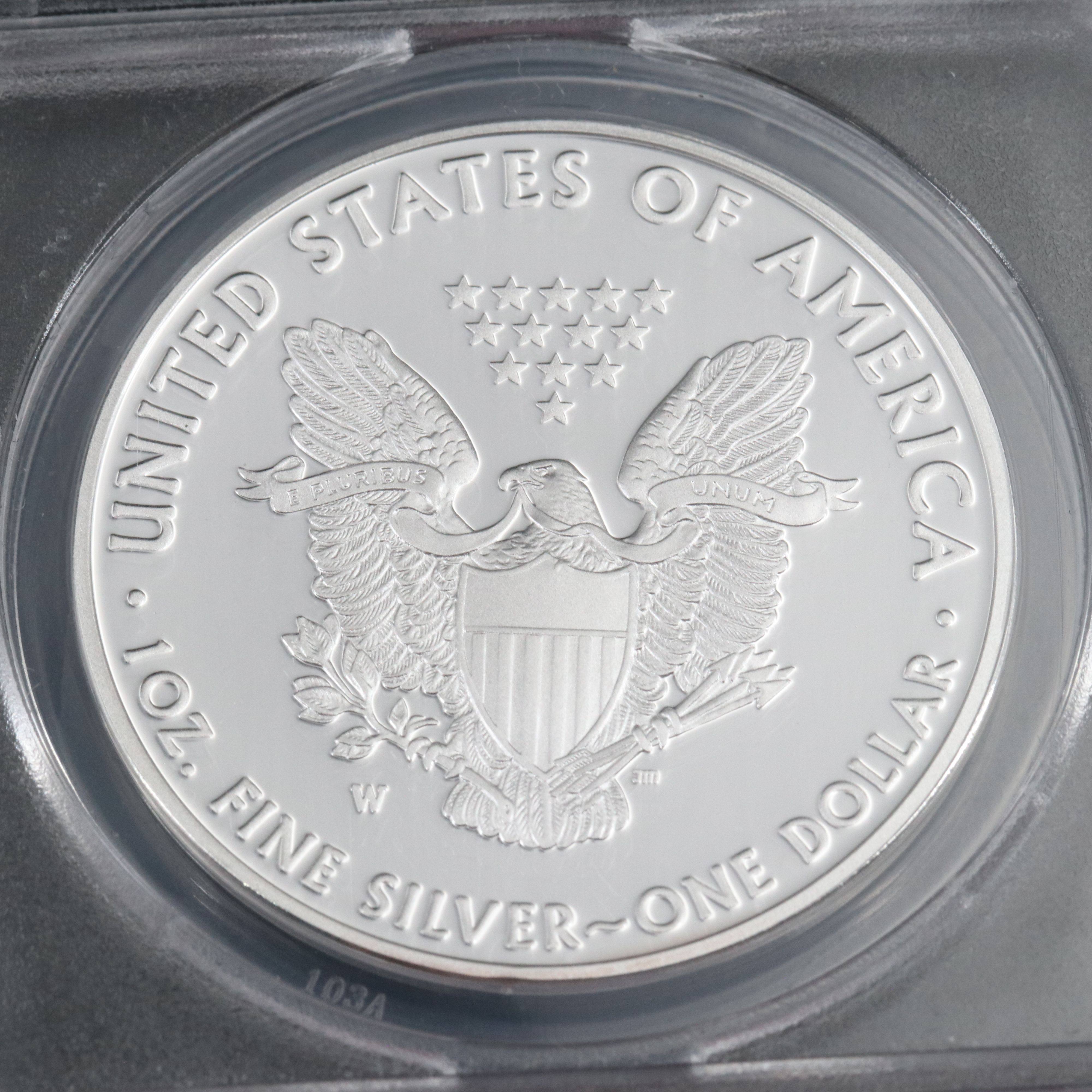 ANACS PR70 DCAM 2016-W First Release Silver Eagle Proof Coin