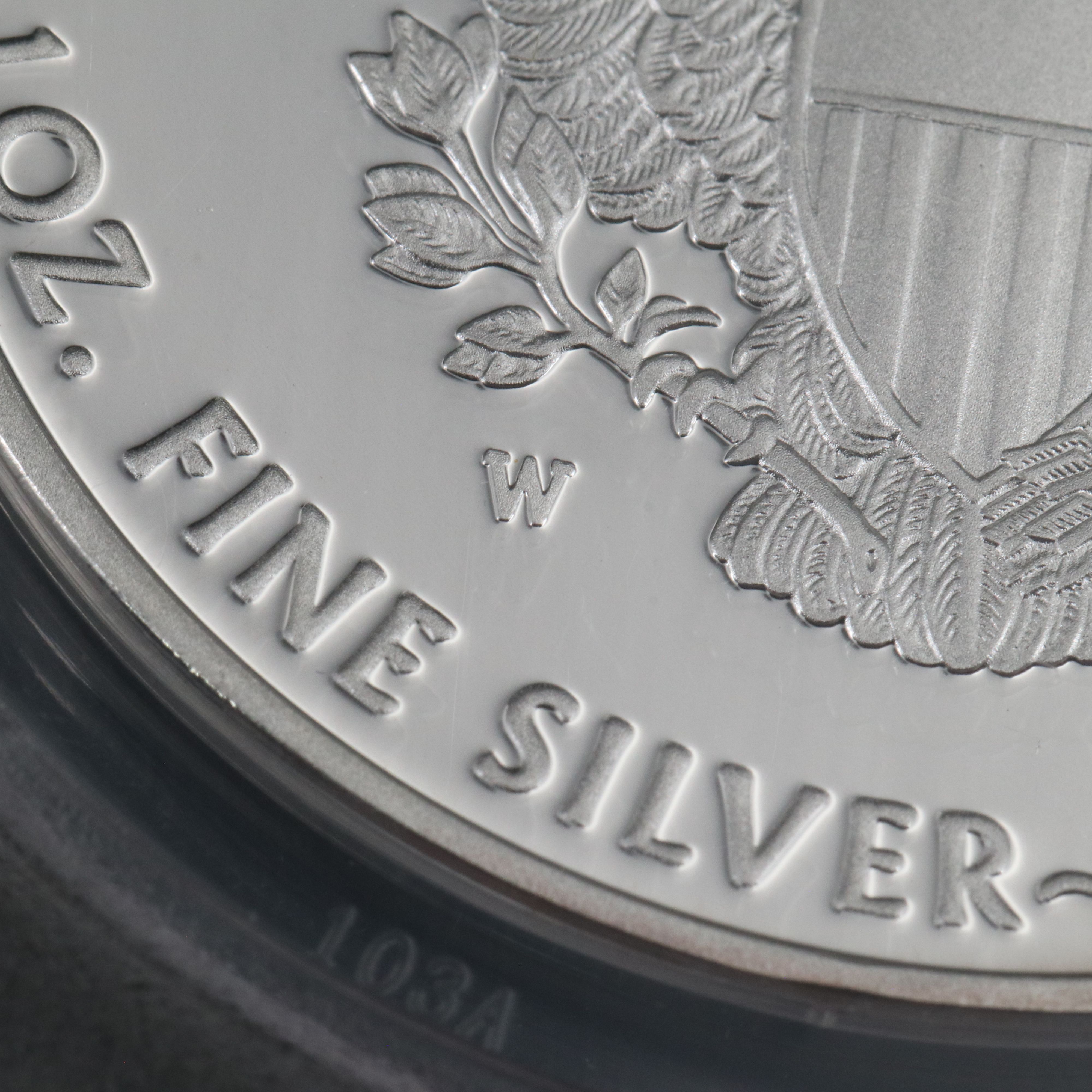 ANACS PR70 DCAM 2016-W First Release Silver Eagle Proof Coin