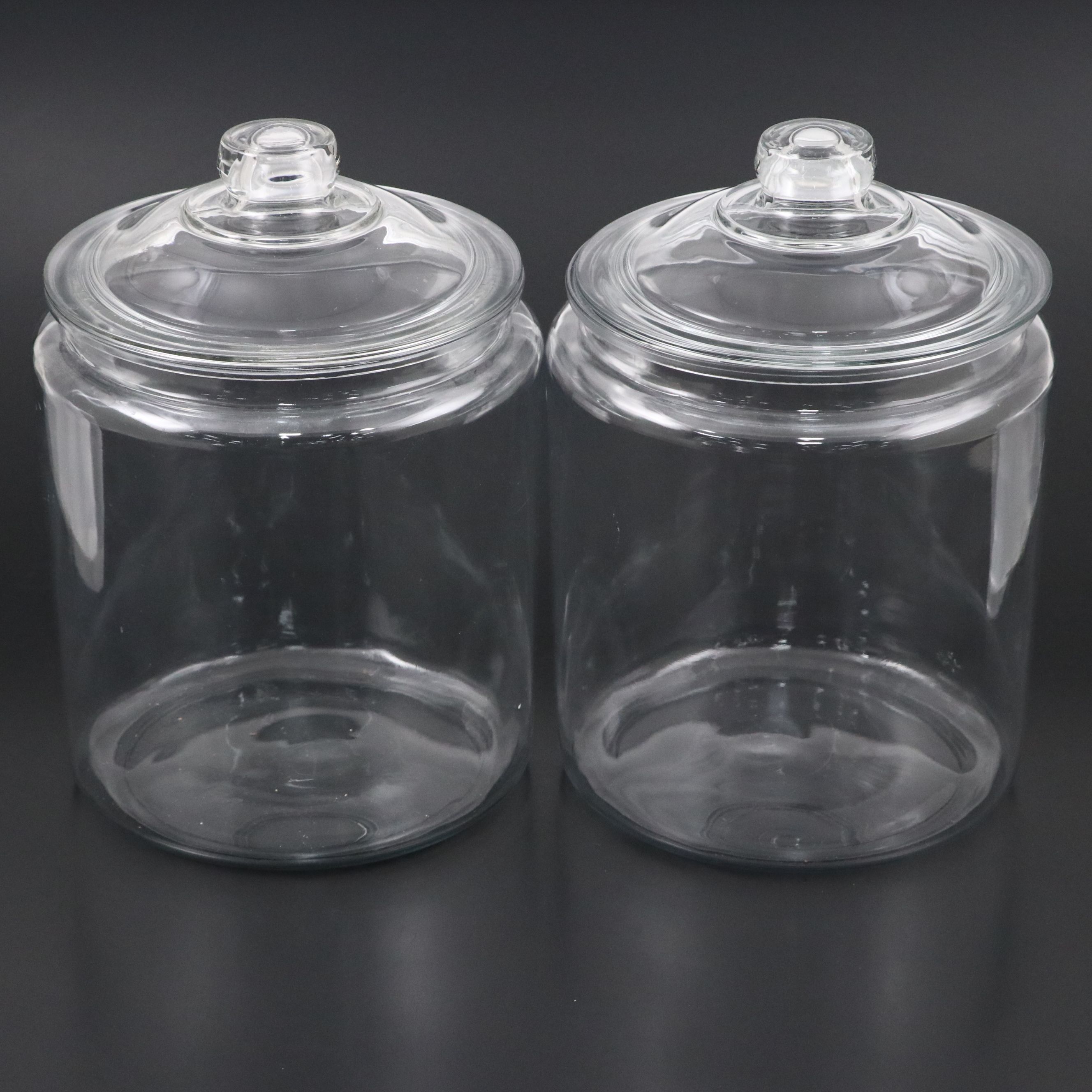 Large Glass Lidded Jars