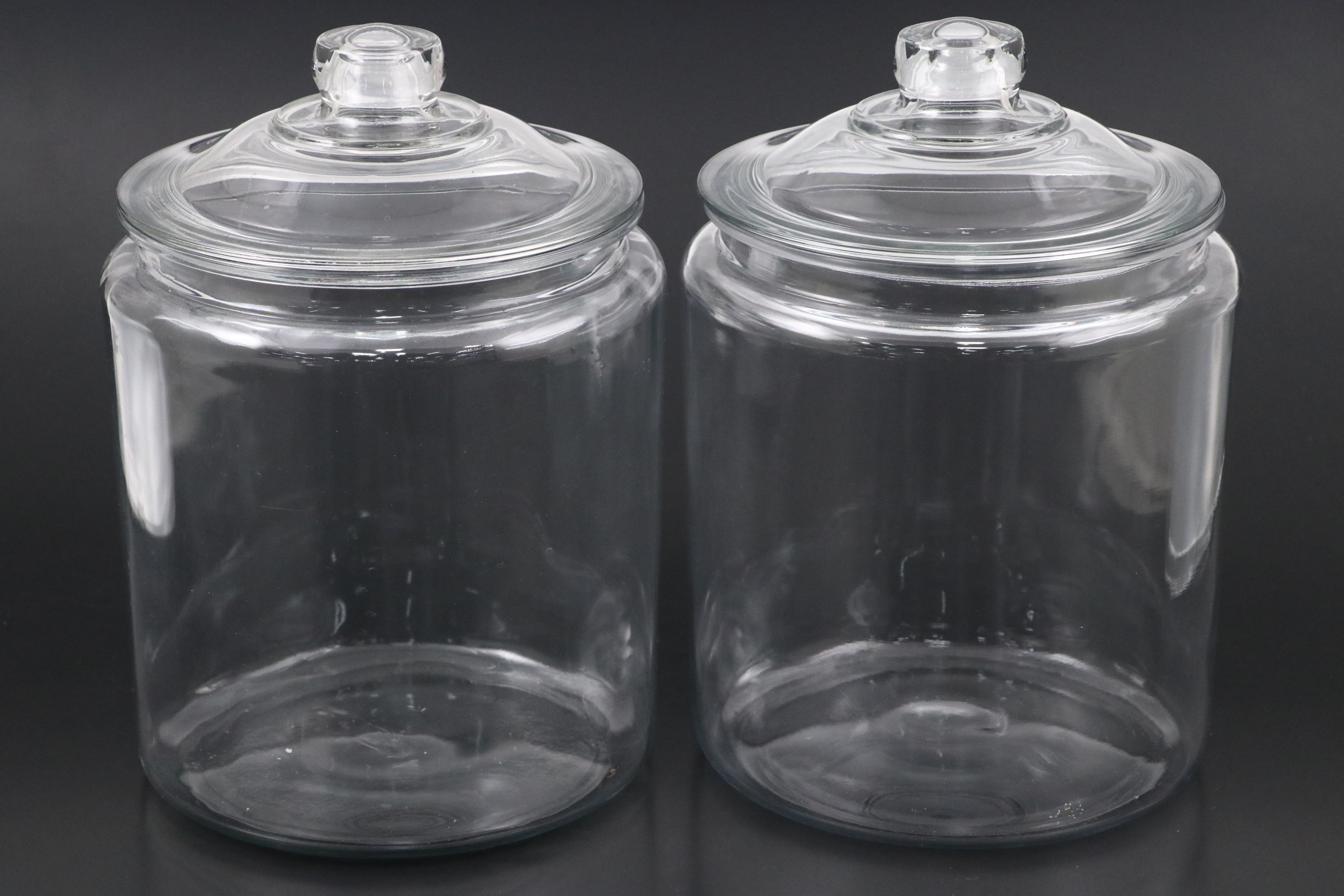 Large Glass Lidded Jars