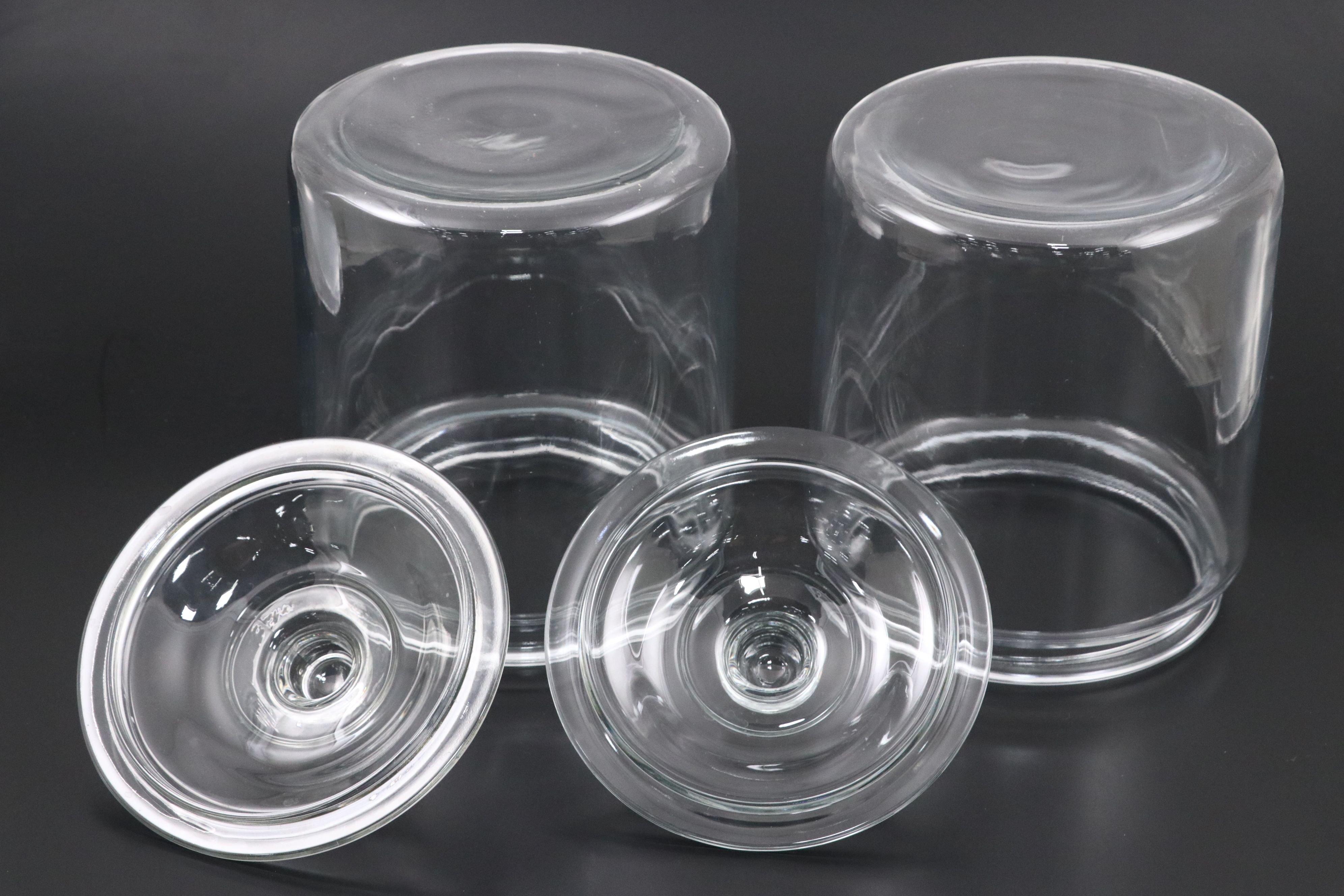 Large Glass Lidded Jars