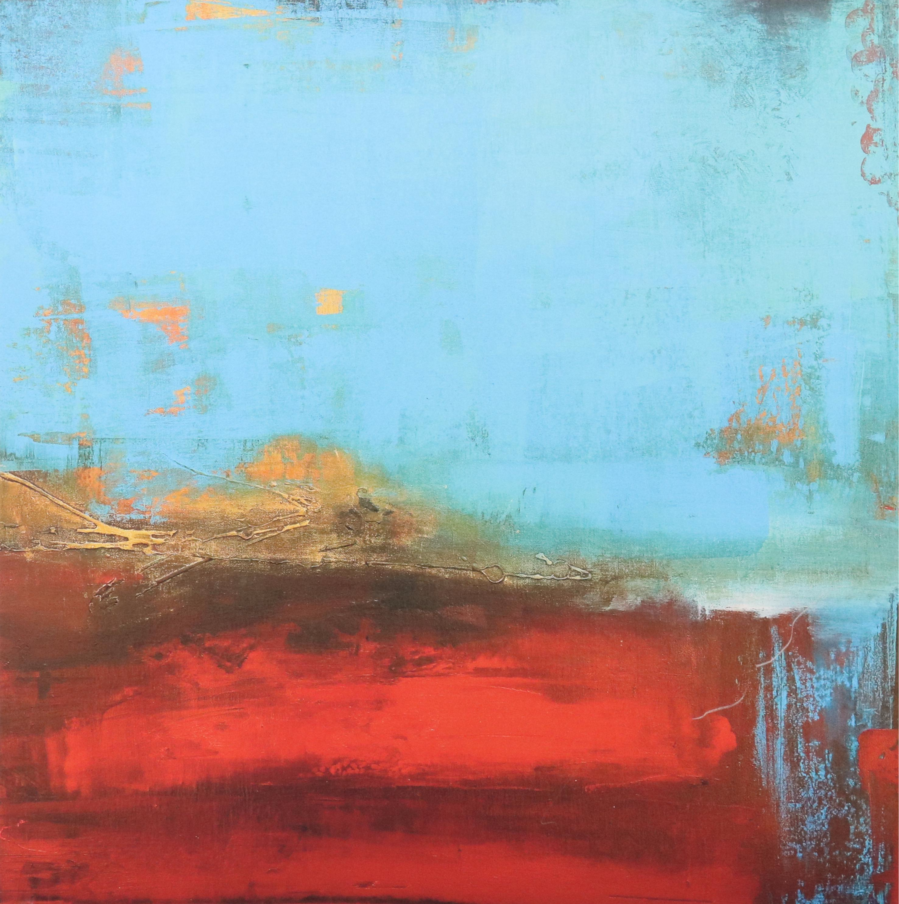 Abstract Giclée "Blue Monday" After Erin Ashley