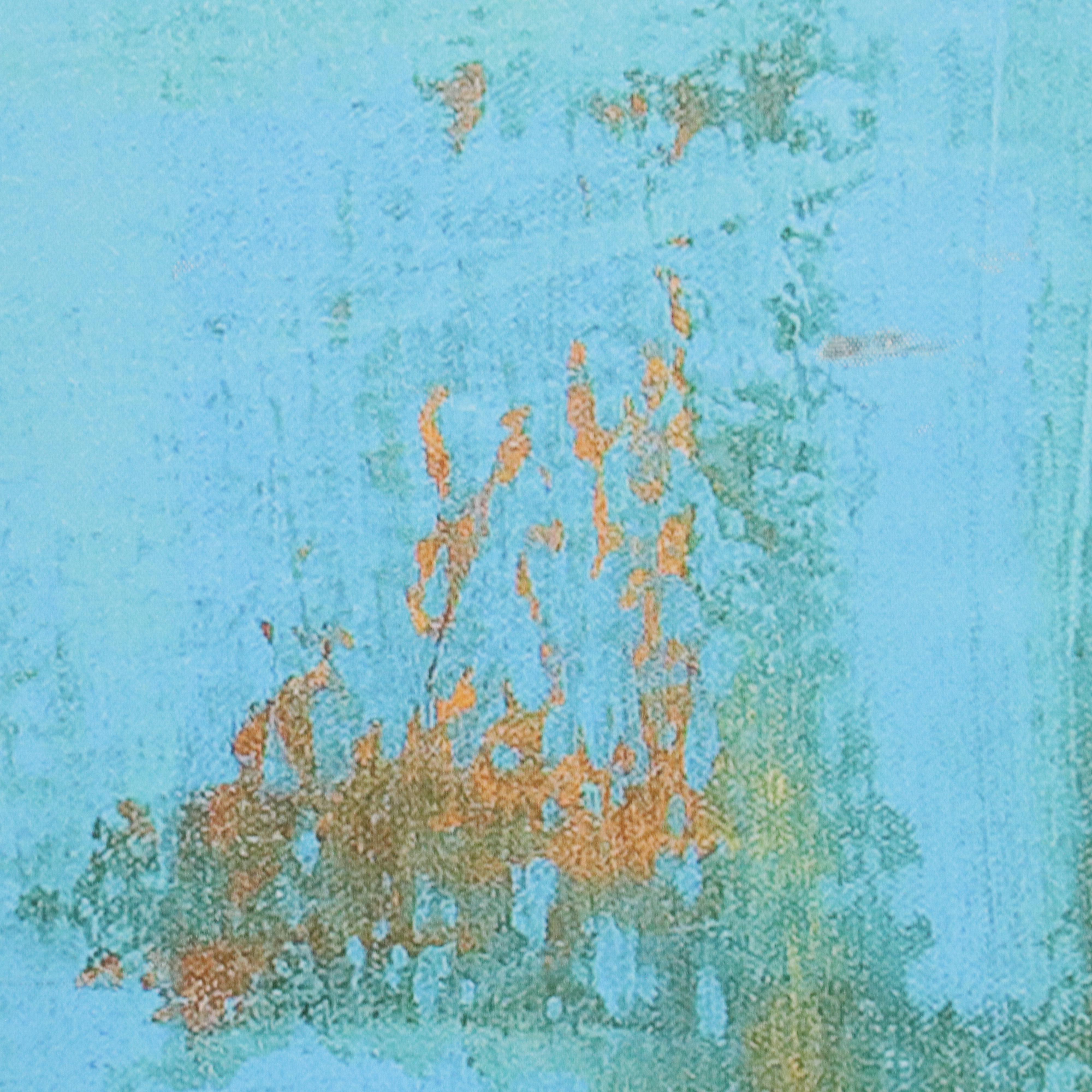 Abstract Giclée "Blue Monday" After Erin Ashley