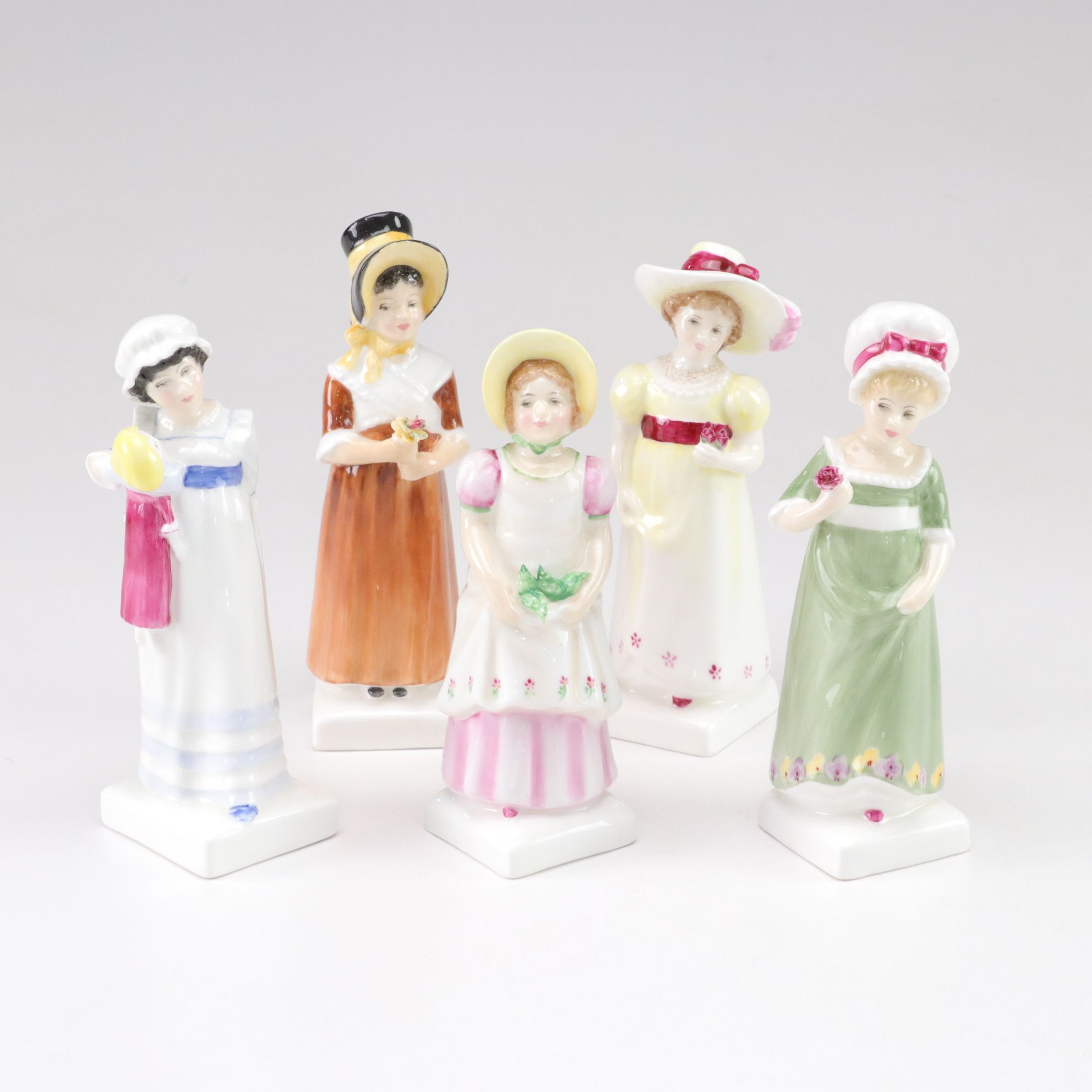 Royal Doulton Bone China "Emma", "Ruth" and "Amy" in Kate Greenaway Collection