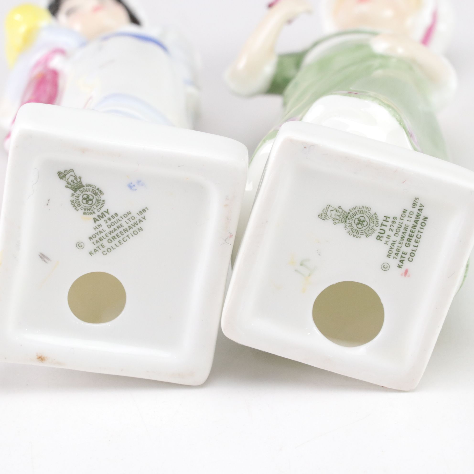 Royal Doulton Bone China "Emma", "Ruth" and "Amy" in Kate Greenaway Collection
