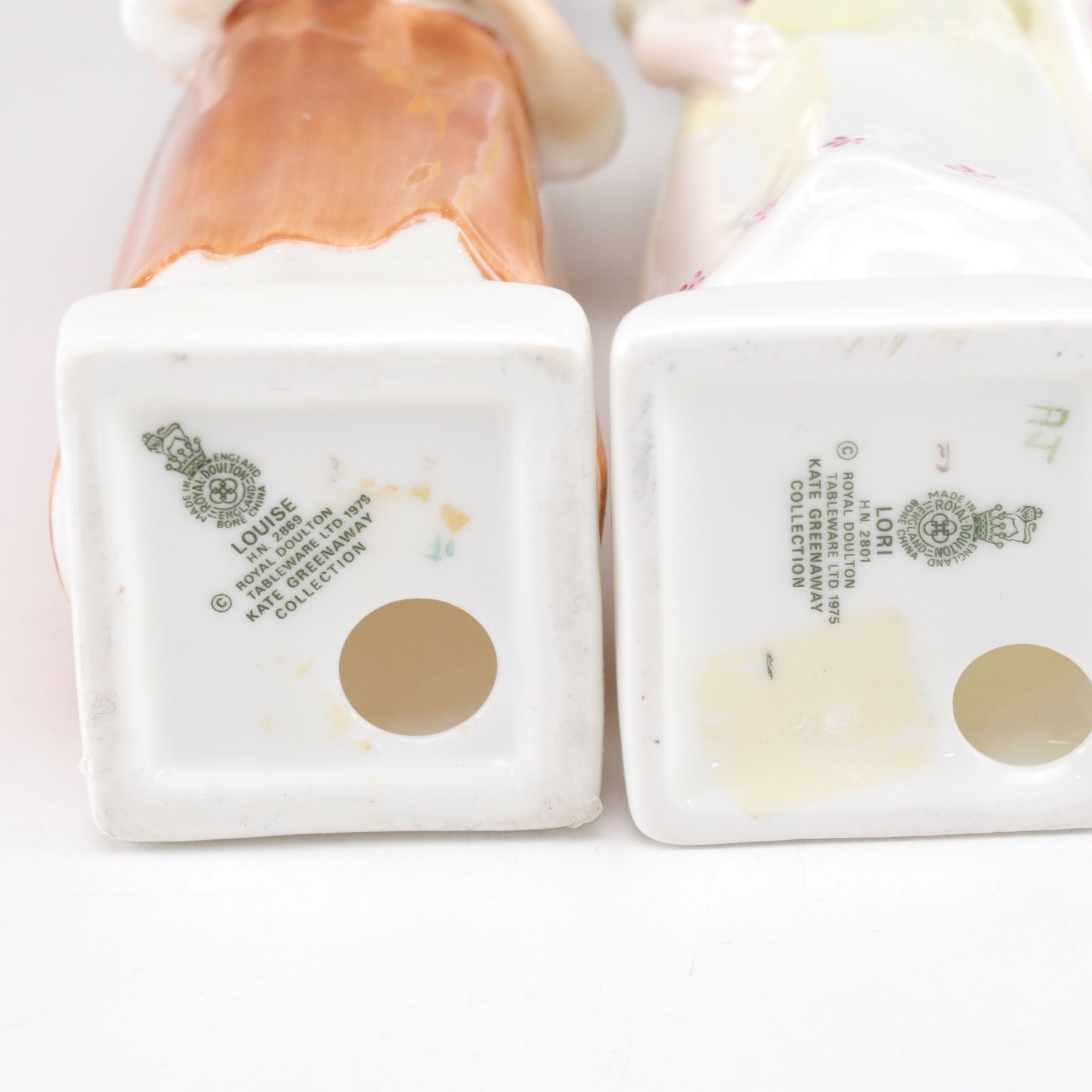 Royal Doulton Bone China "Emma", "Ruth" and "Amy" in Kate Greenaway Collection