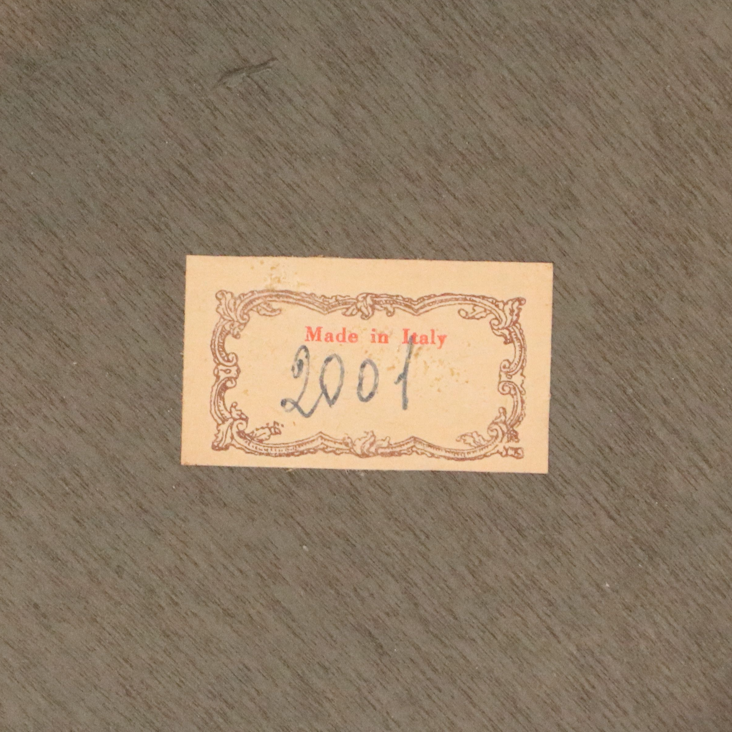 Italian Parcel Gilt and Painted Wood Trumeau Mirror, Mid to Late 20th Century