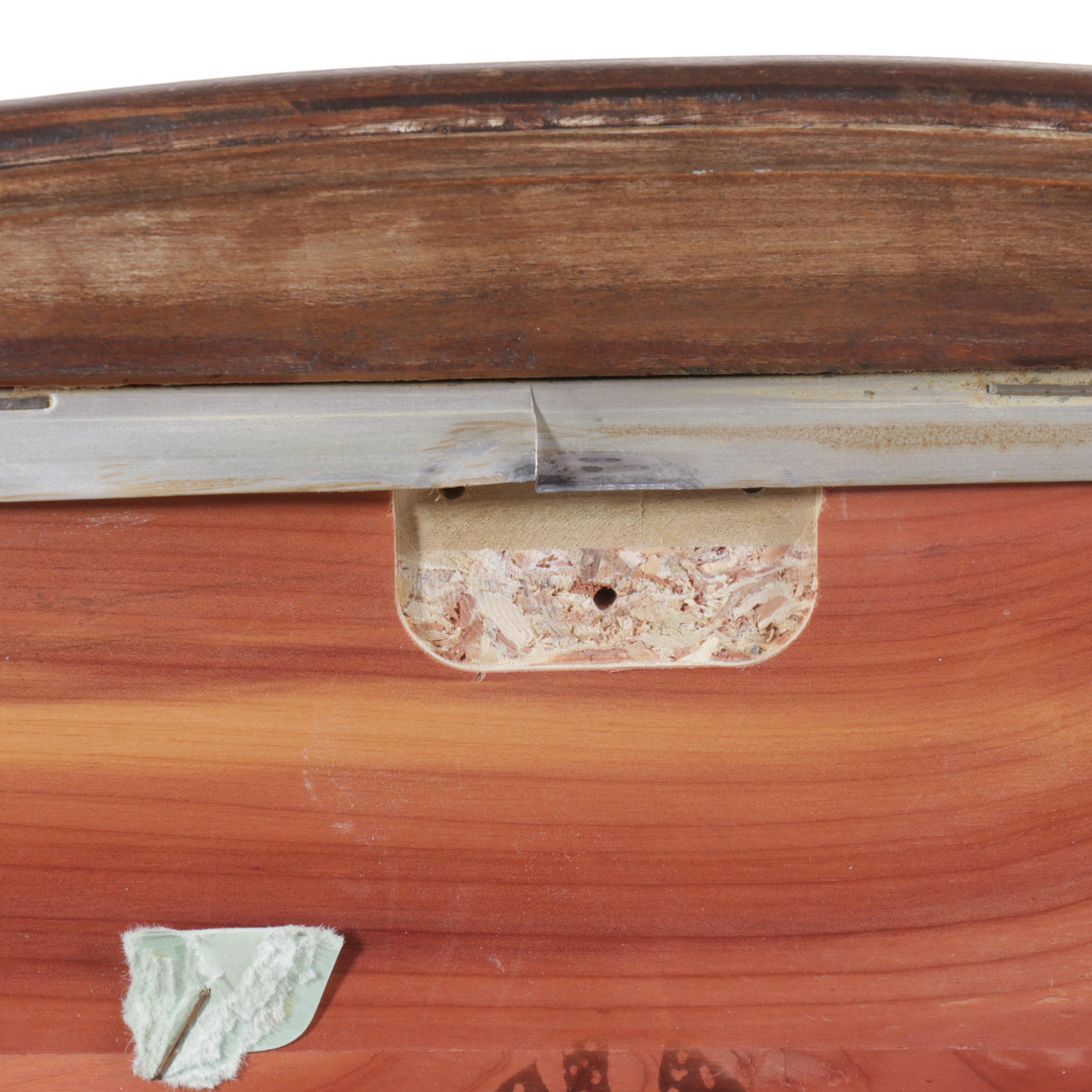 Lane French Provincial Style Walnut Blanket Chest with Cedar Lining, Late 20th C