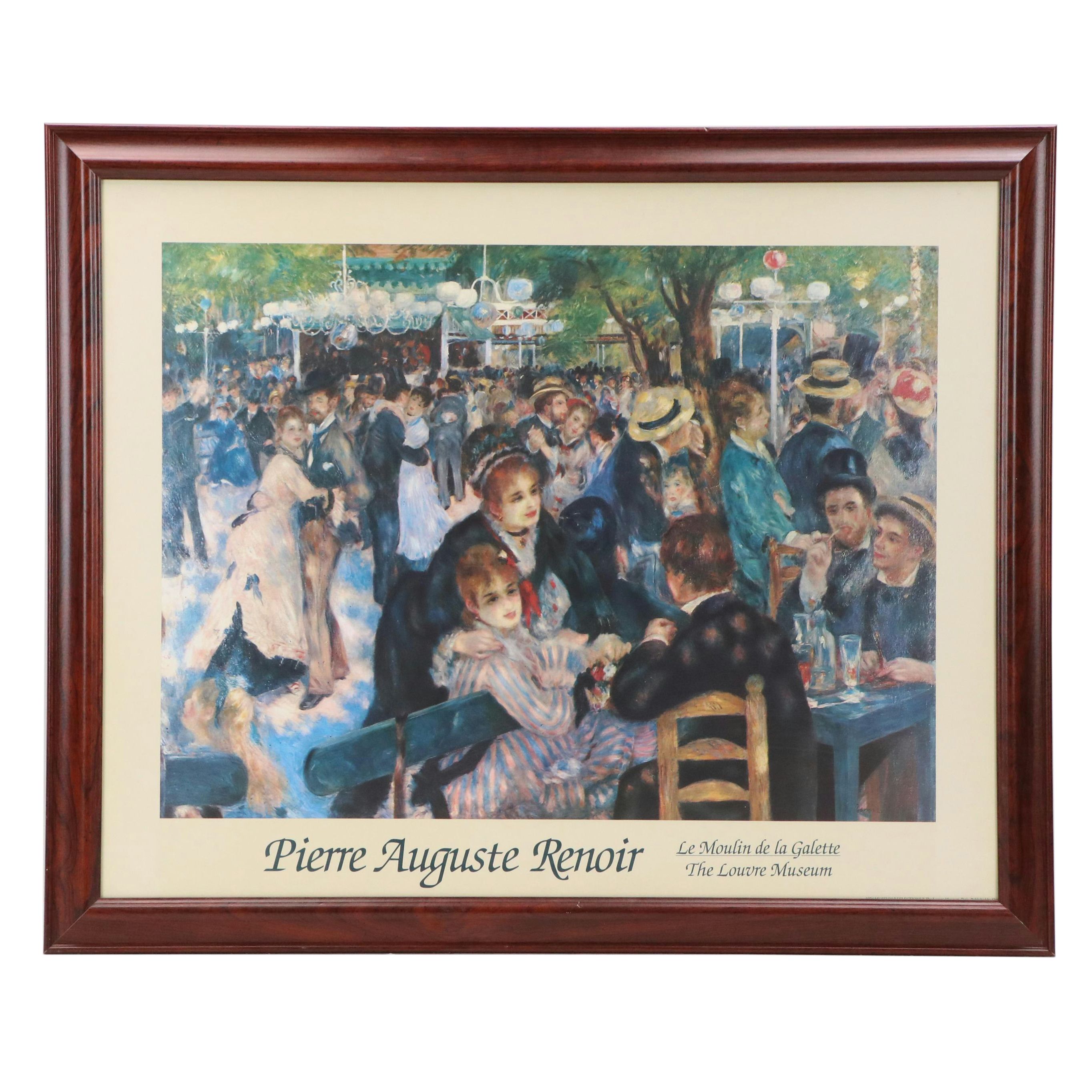 Offset Lithograph Poster After Pierre-Auguste Renoir "Le Moulin de la Galette"