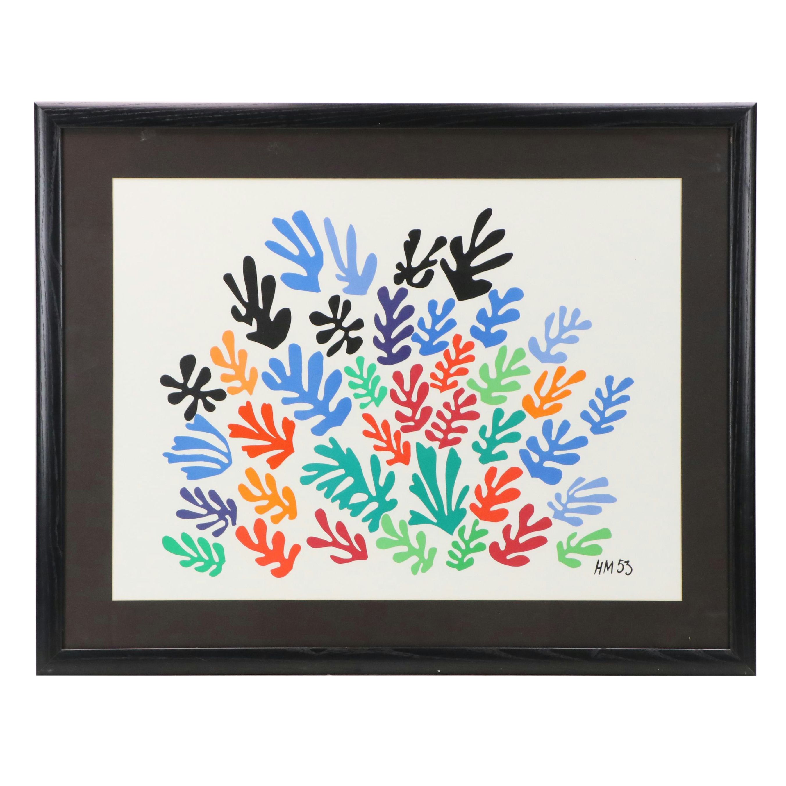 Color Lithograph After Henri Matisse "La Gerbe"