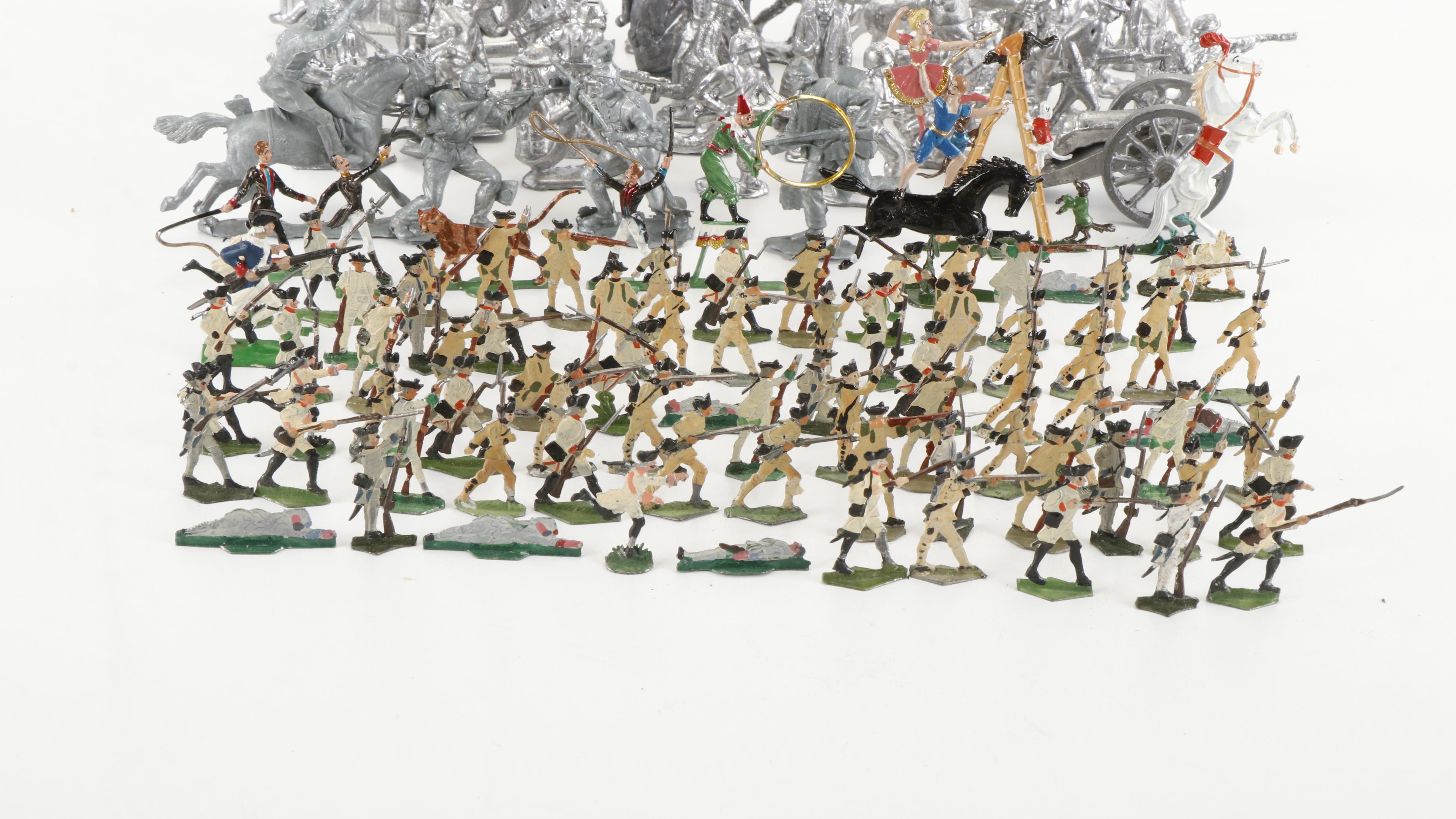 Strombecker Cast Metal Toy Revolutionary Soldiers and More