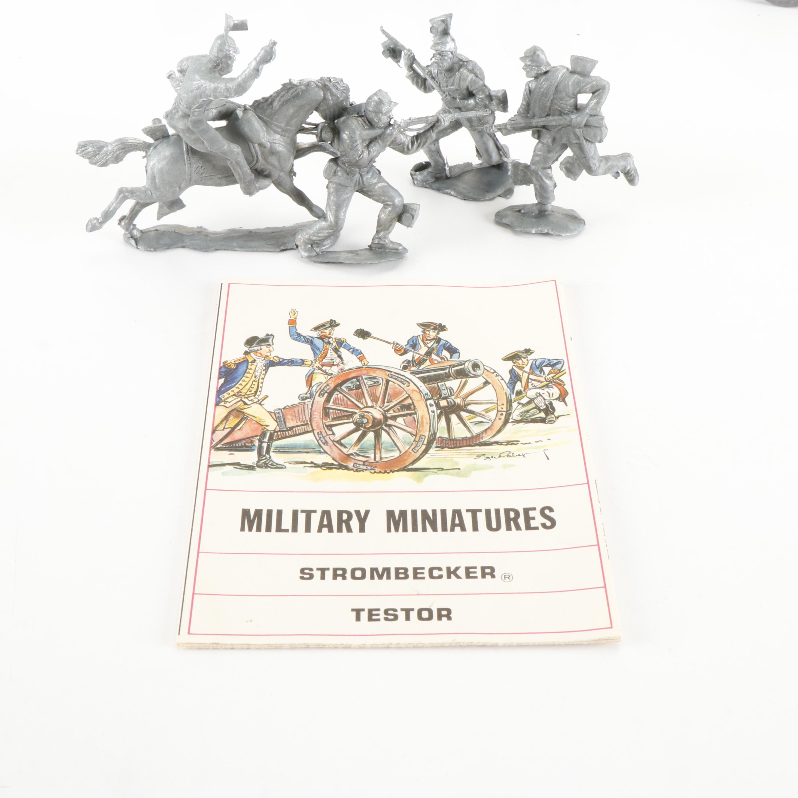 Strombecker Cast Metal Toy Revolutionary Soldiers and More