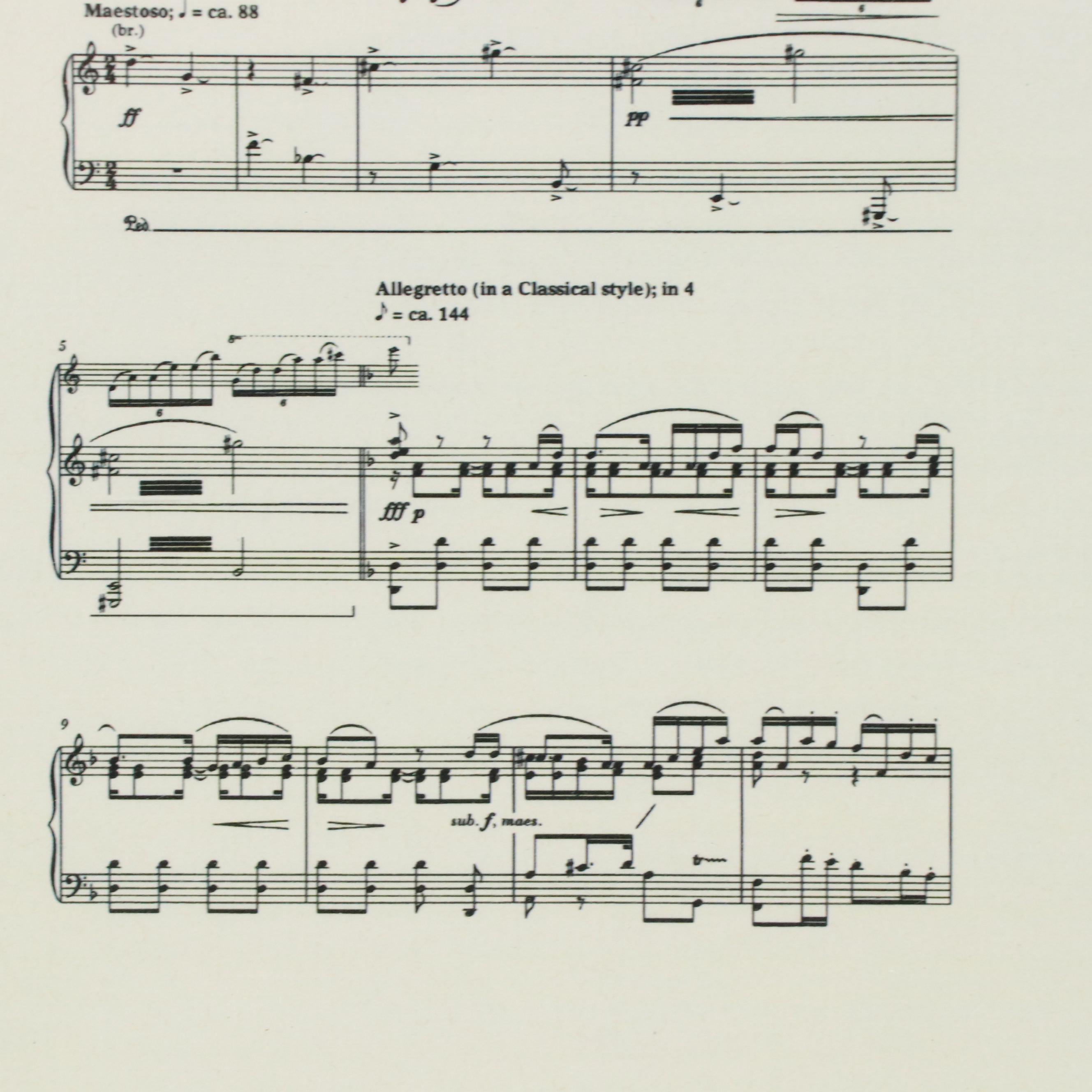 Digital Print of "Silent Night" Opera Sheet Music