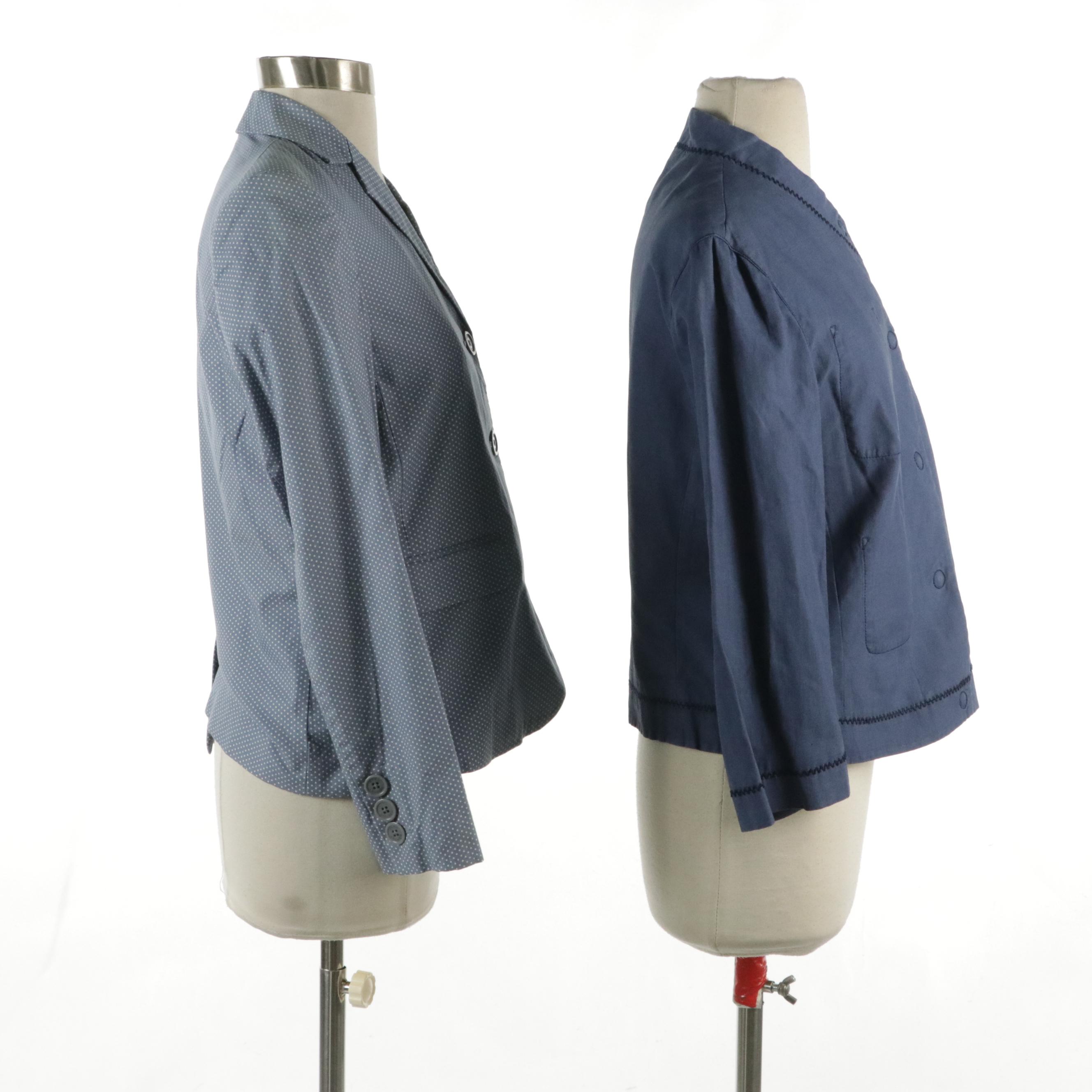 Giorgio Armani Button-Front Jacket and Marc Jacobs Polka Dot Blazer