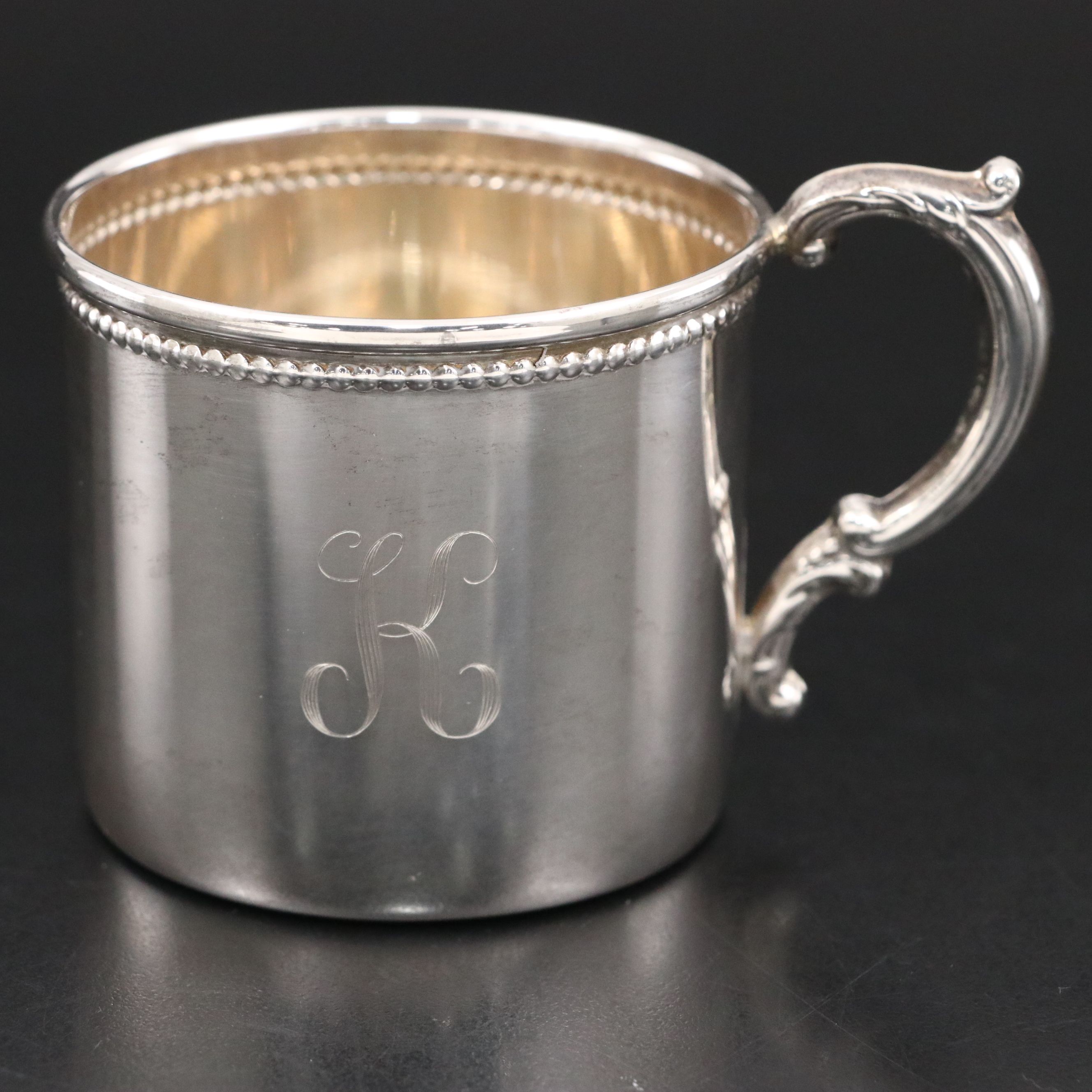 Empire Sterling Cup with Sterling Baby Spoon