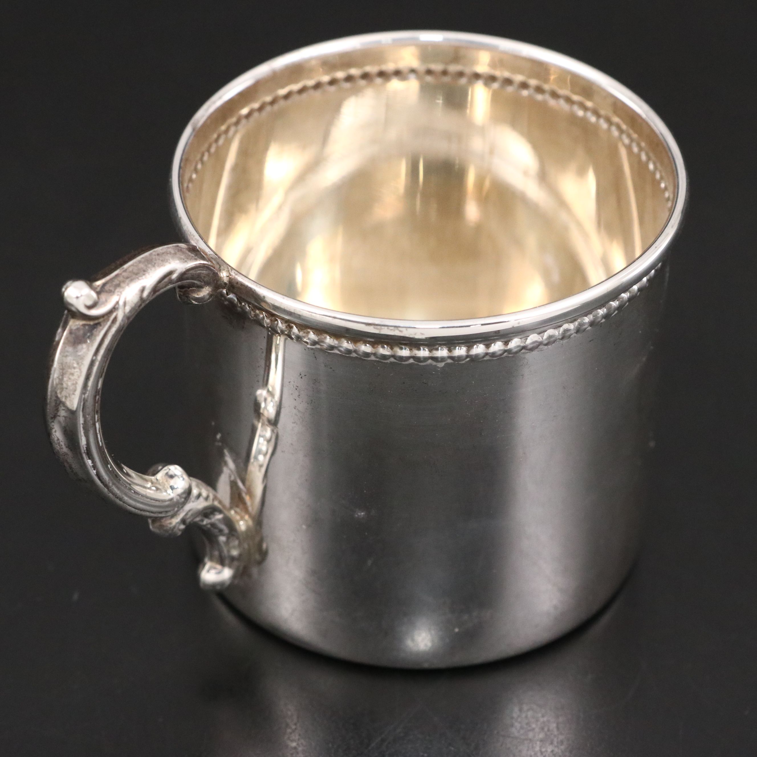 Empire Sterling Cup with Sterling Baby Spoon