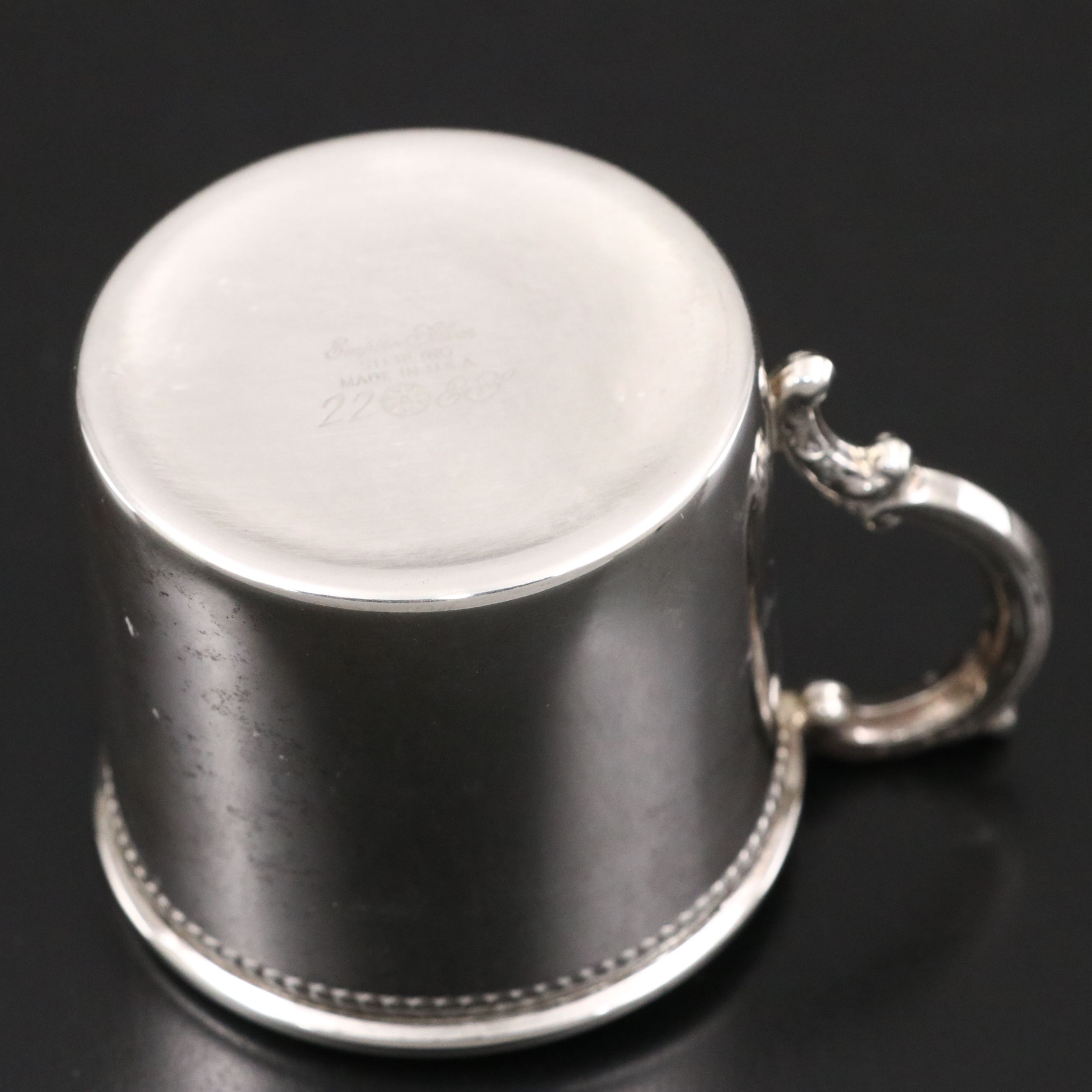 Empire Sterling Cup with Sterling Baby Spoon
