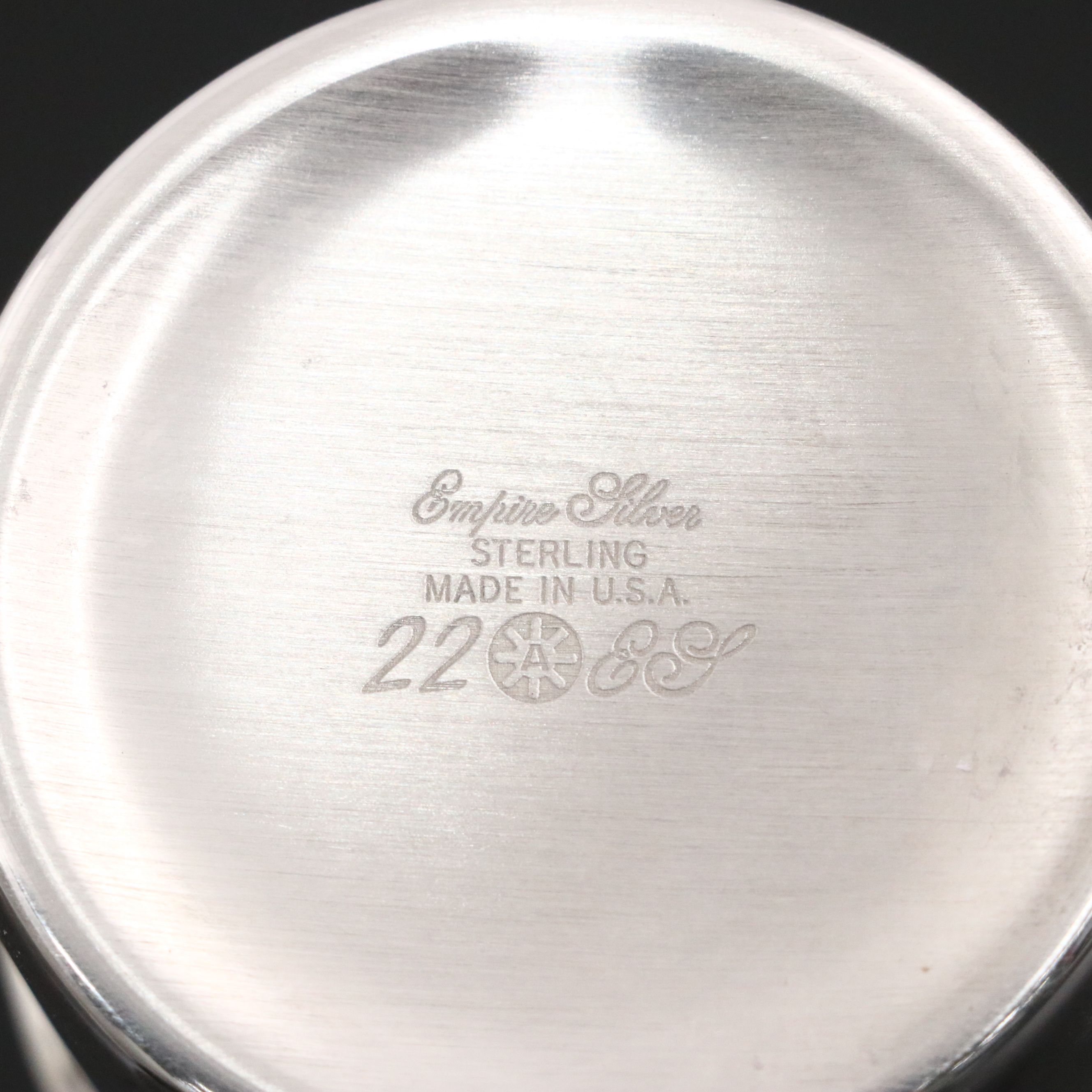 Empire Sterling Cup with Sterling Baby Spoon