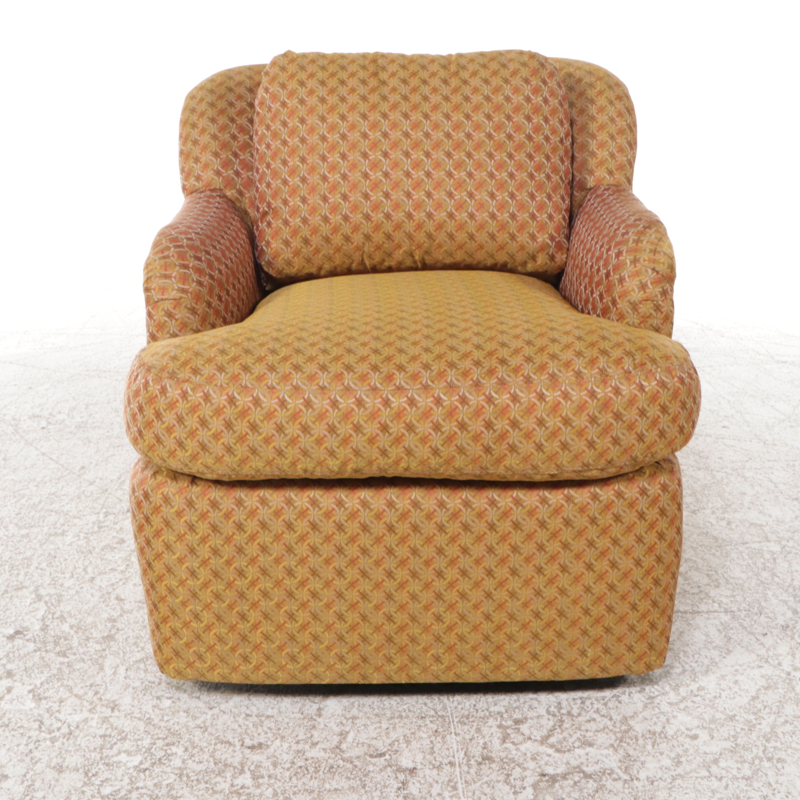 Upholstered Swivel Lounge Chair