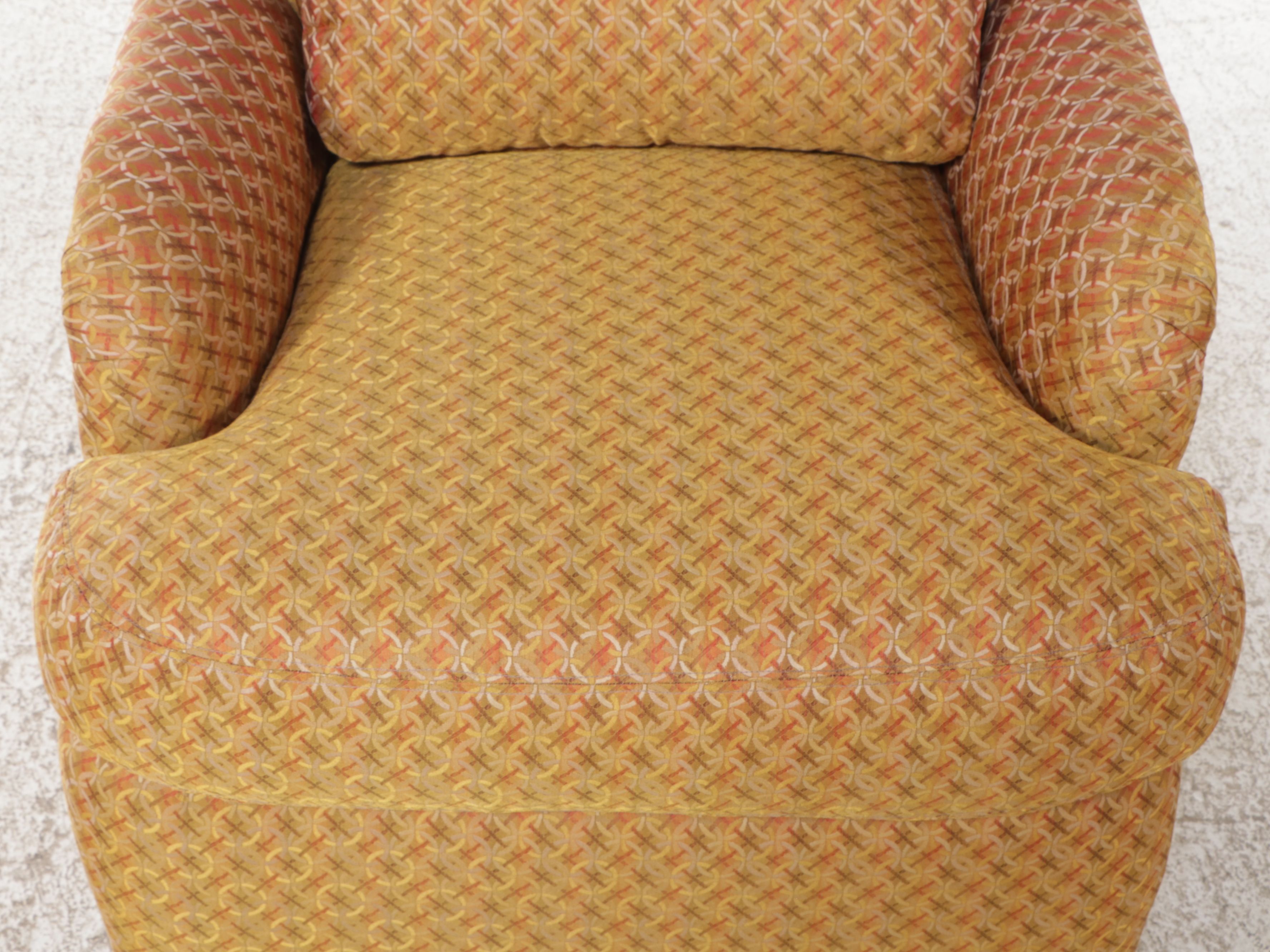 Upholstered Swivel Lounge Chair