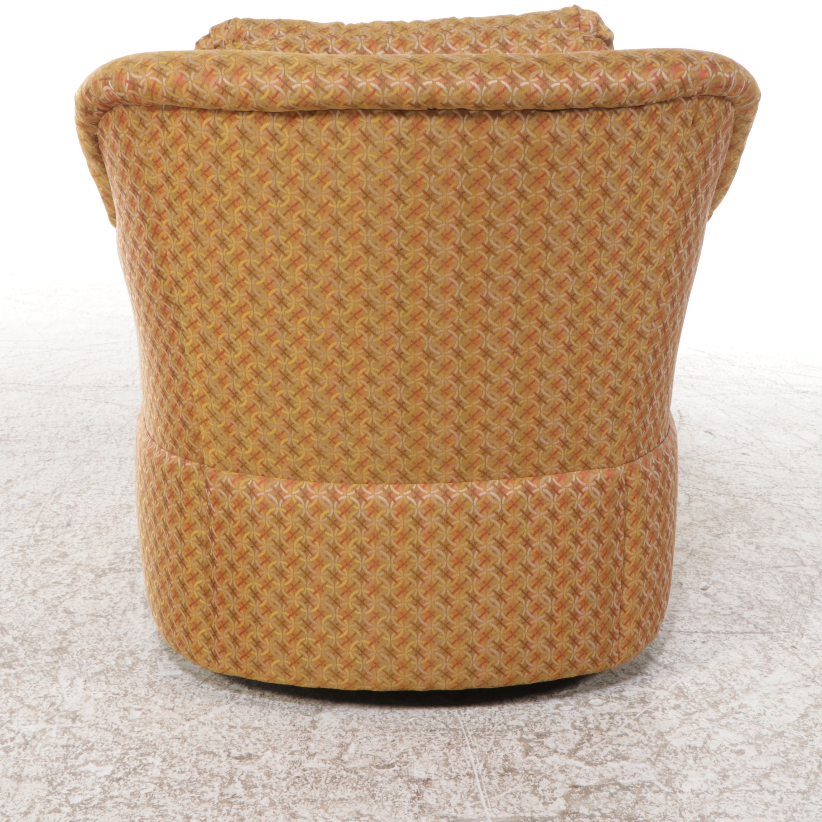 Upholstered Swivel Lounge Chair