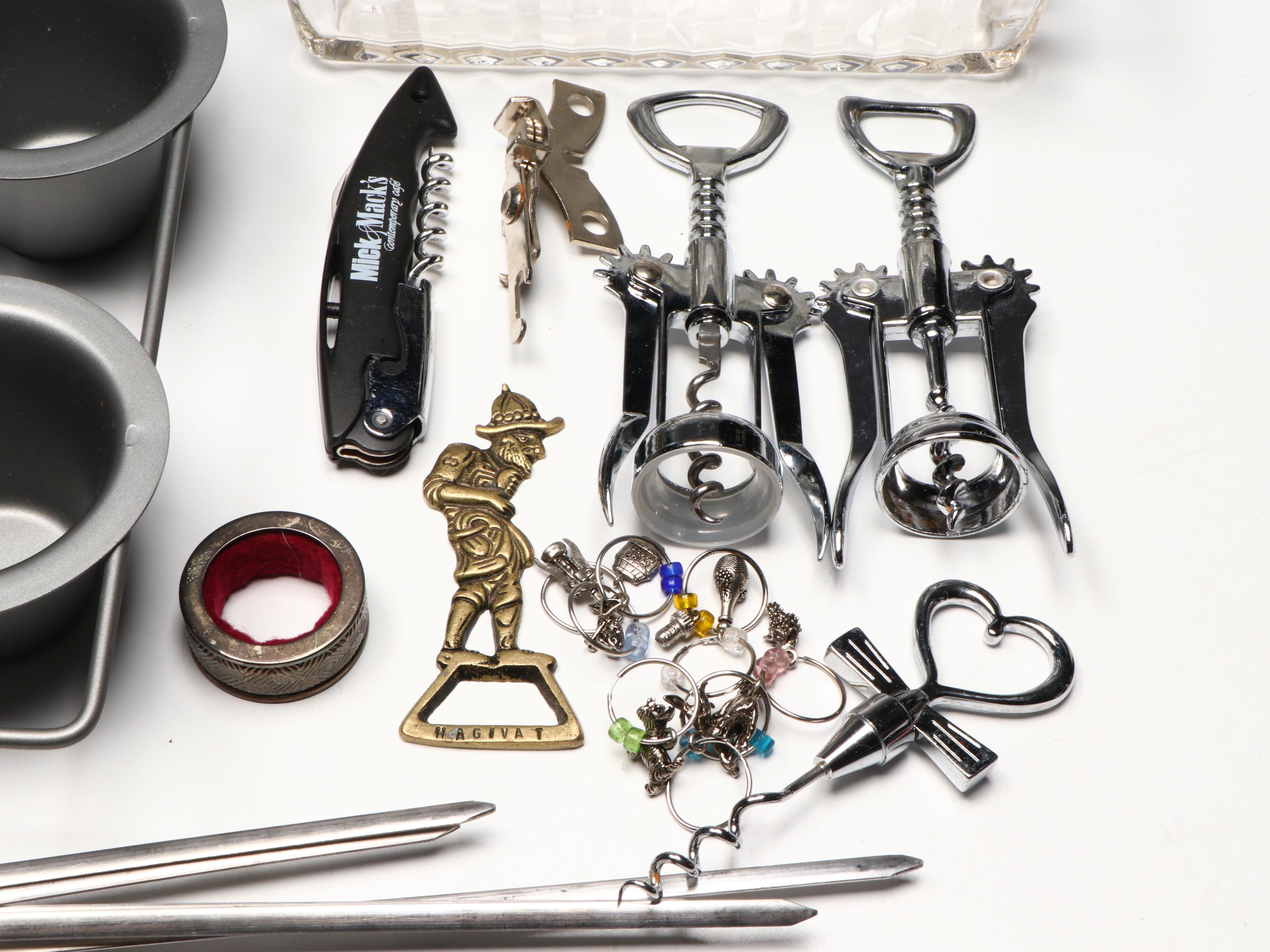 KitchenAid Food Grinder with Glass Containers and Other Kitchenware