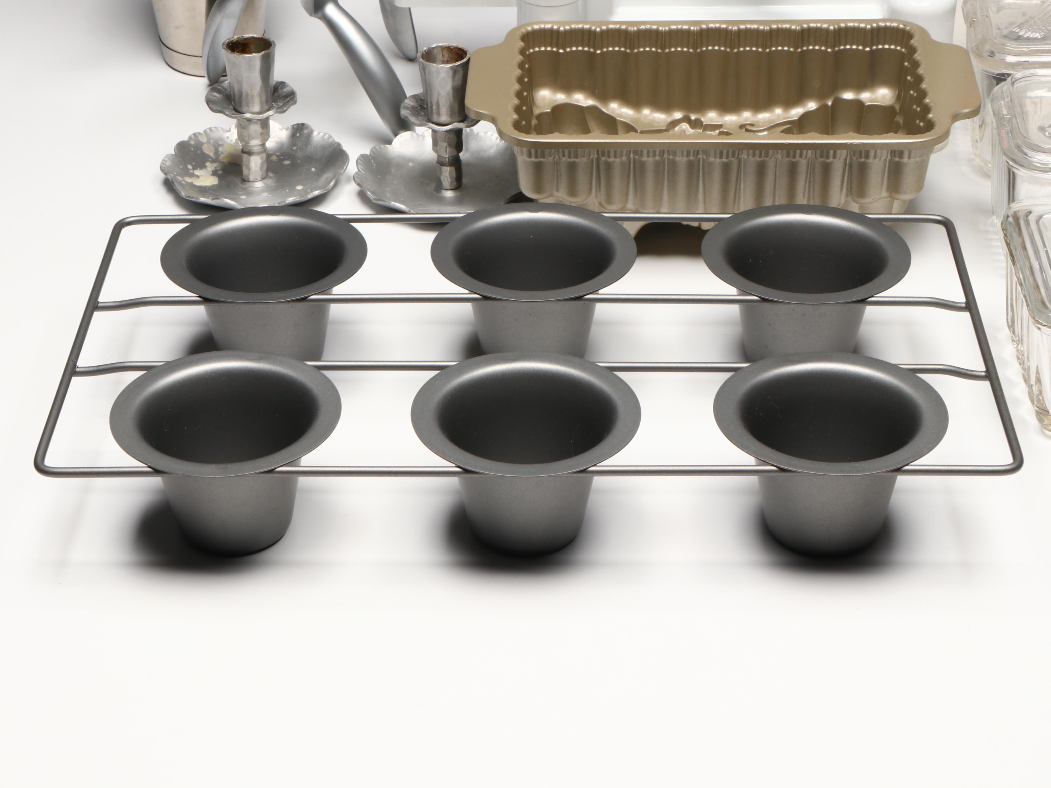 KitchenAid Food Grinder with Glass Containers and Other Kitchenware