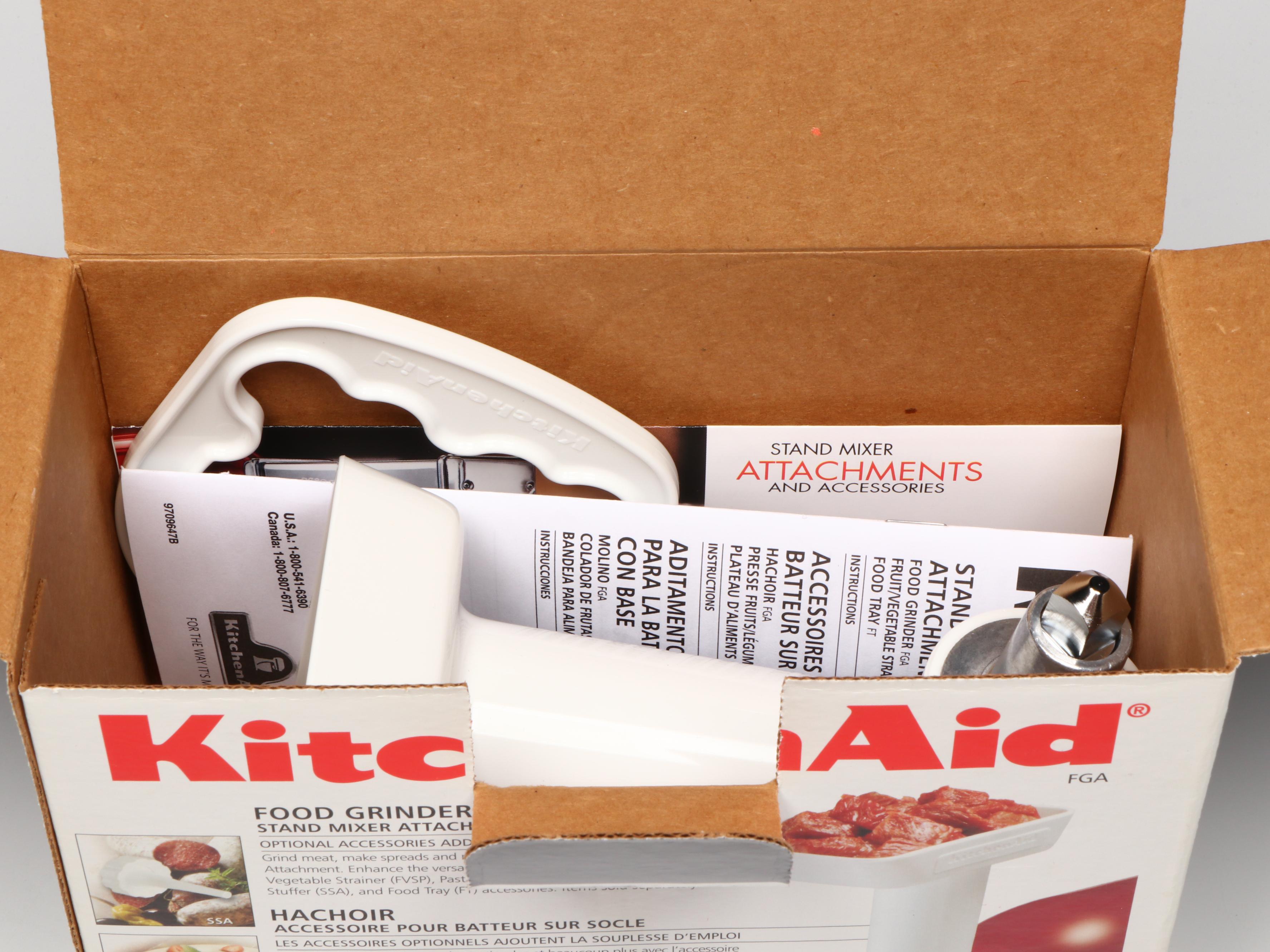 KitchenAid Food Grinder with Glass Containers and Other Kitchenware