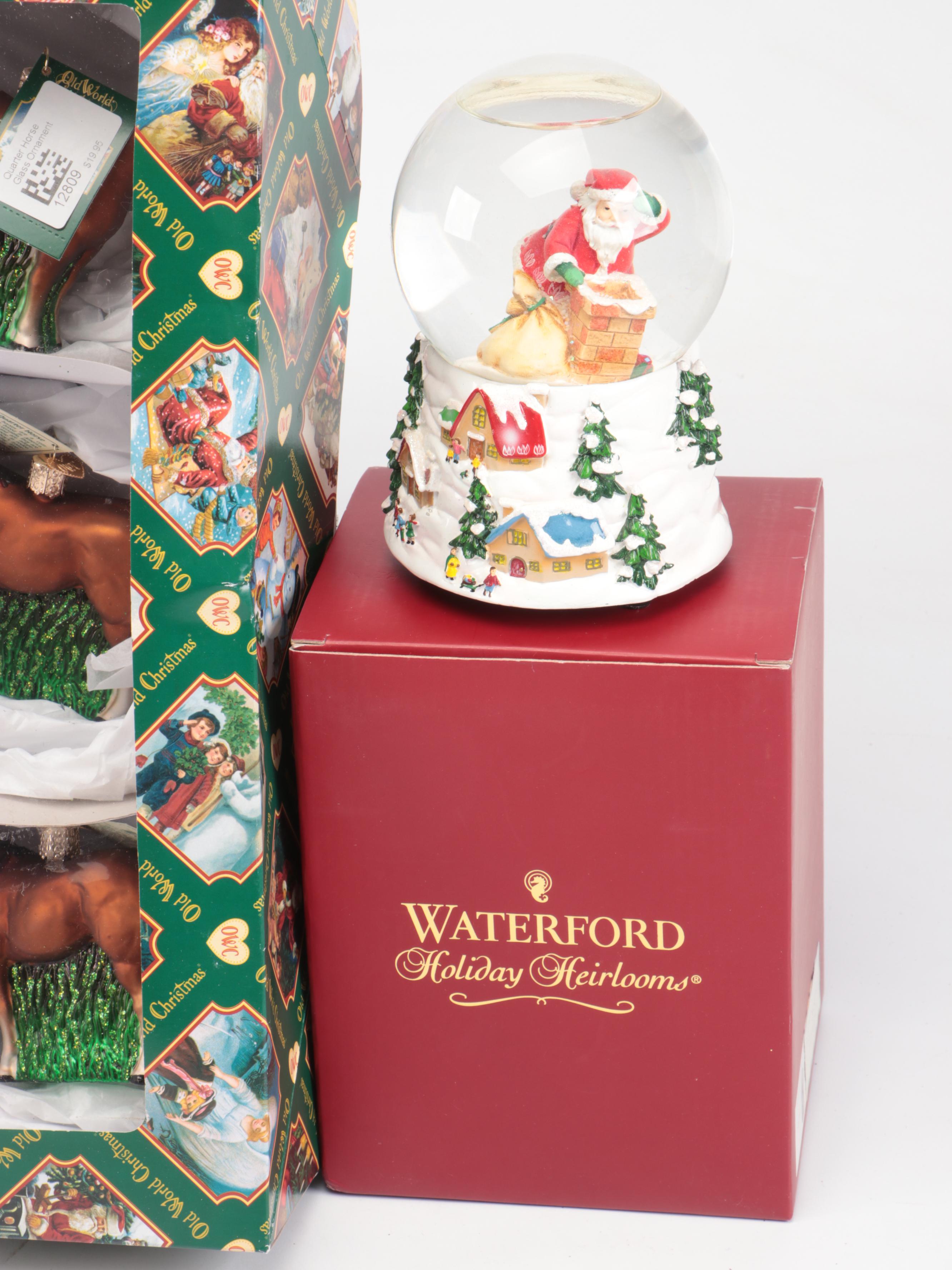 Waterford "Holiday Heirlooms" Musical Snow Globe and More Christmas Décor