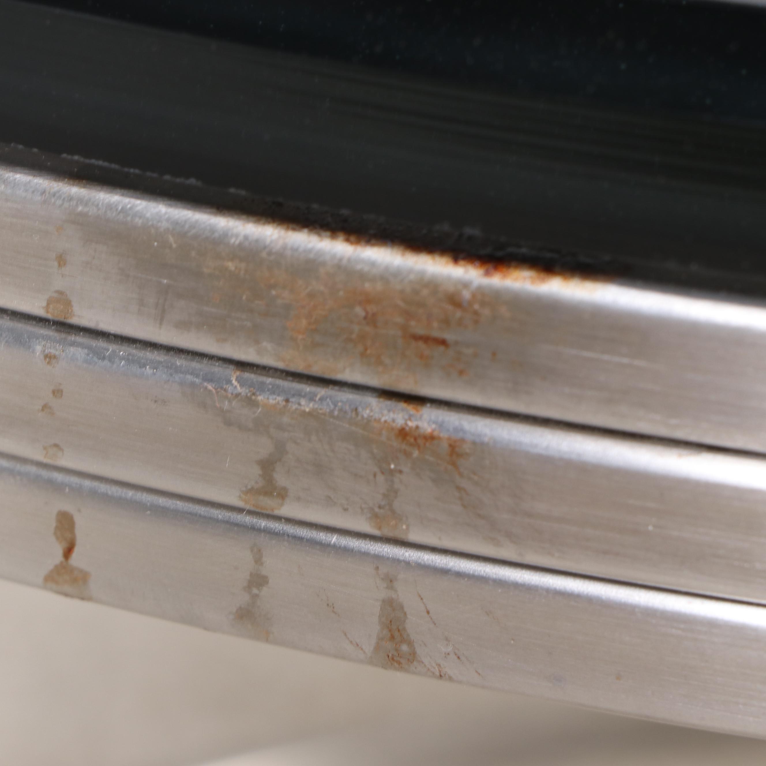 Modern End Table with Black Glass Top