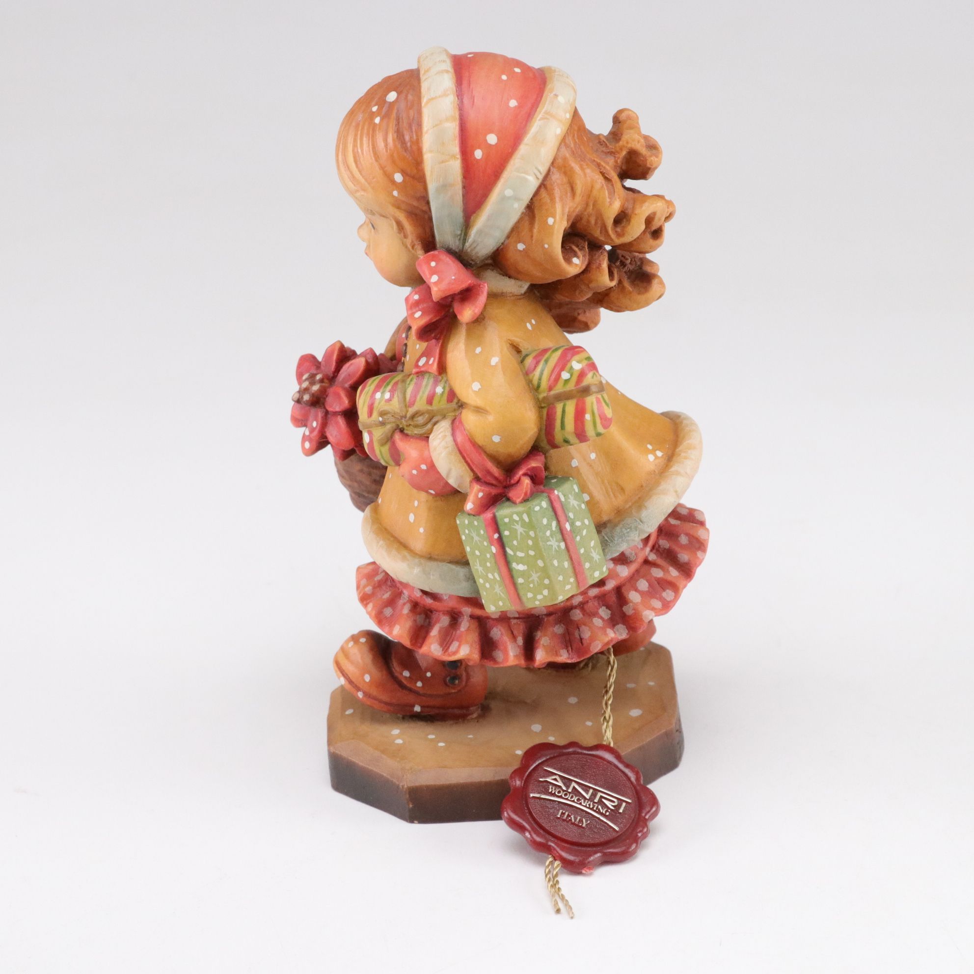 Sarah Kay for ANRI Woodcarved "Yule Tide", "Helping Mother" and More Figurines