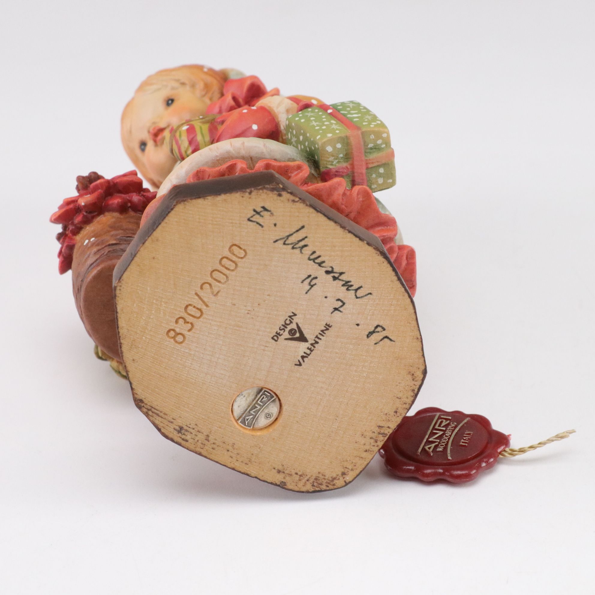 Sarah Kay for ANRI Woodcarved "Yule Tide", "Helping Mother" and More Figurines