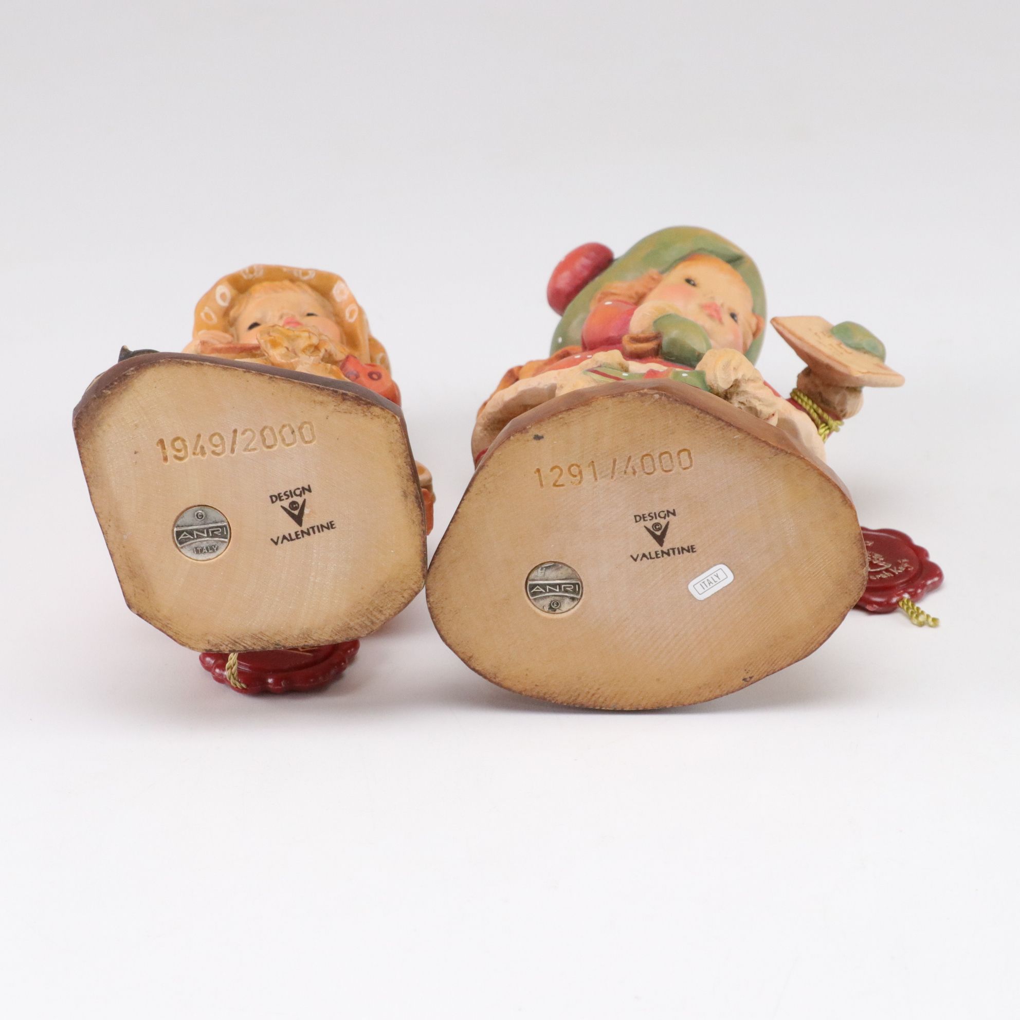 Sarah Kay for ANRI Woodcarved "Yule Tide", "Helping Mother" and More Figurines