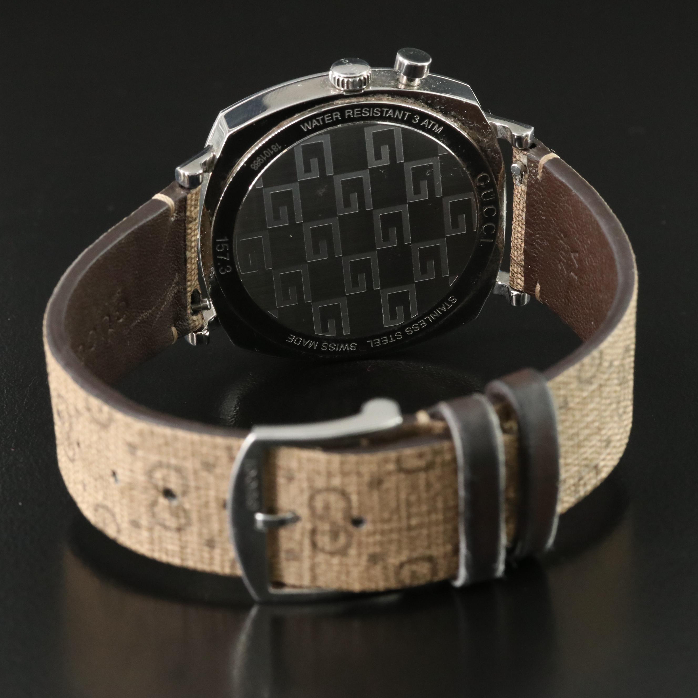 Gucci Grip Roulette Stainless Steel Quartz Watch