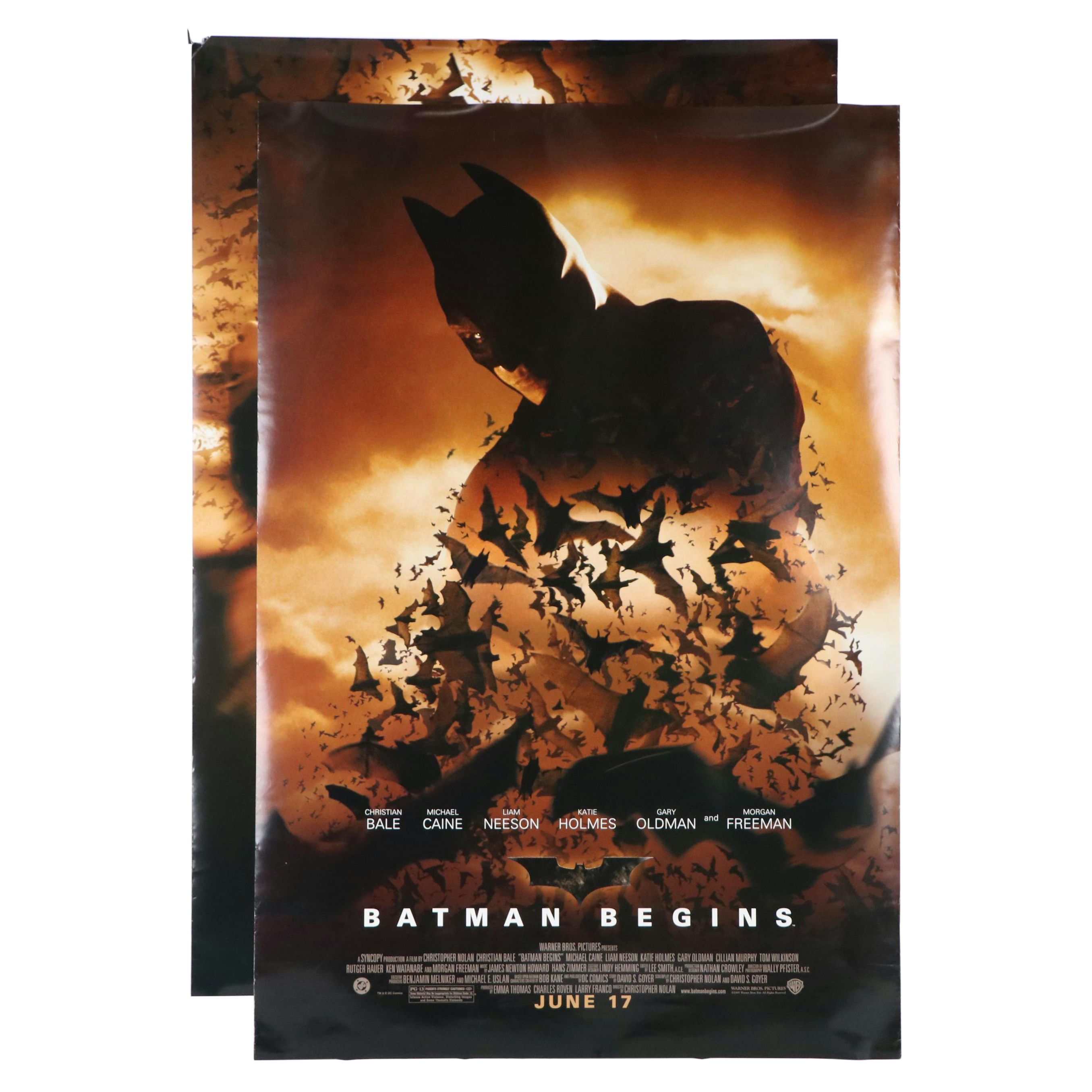 "Batman Begins" Offset Lithograph Movie Posters, 21st Century