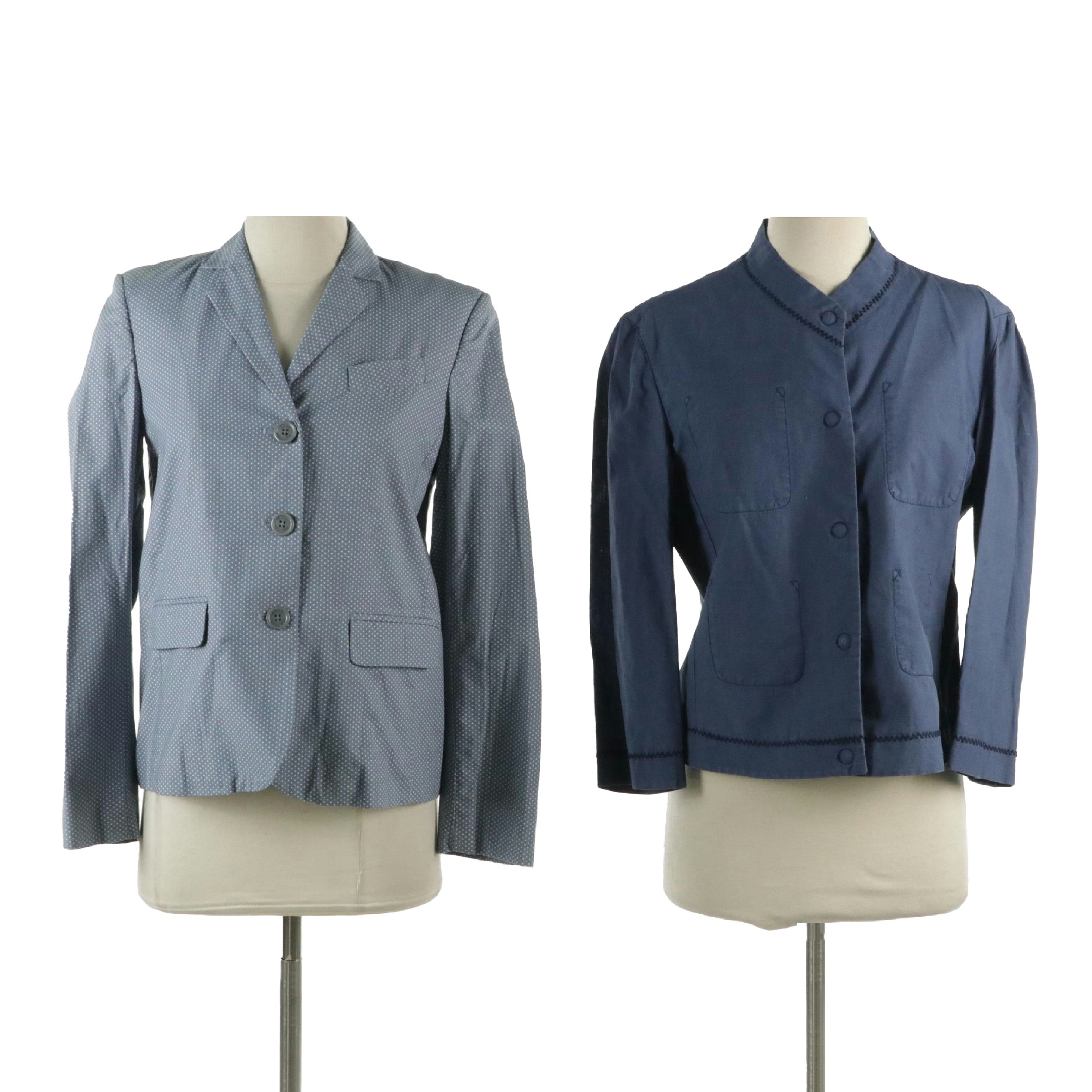 Giorgio Armani Button-Front Jacket and Marc Jacobs Polka Dot Blazer