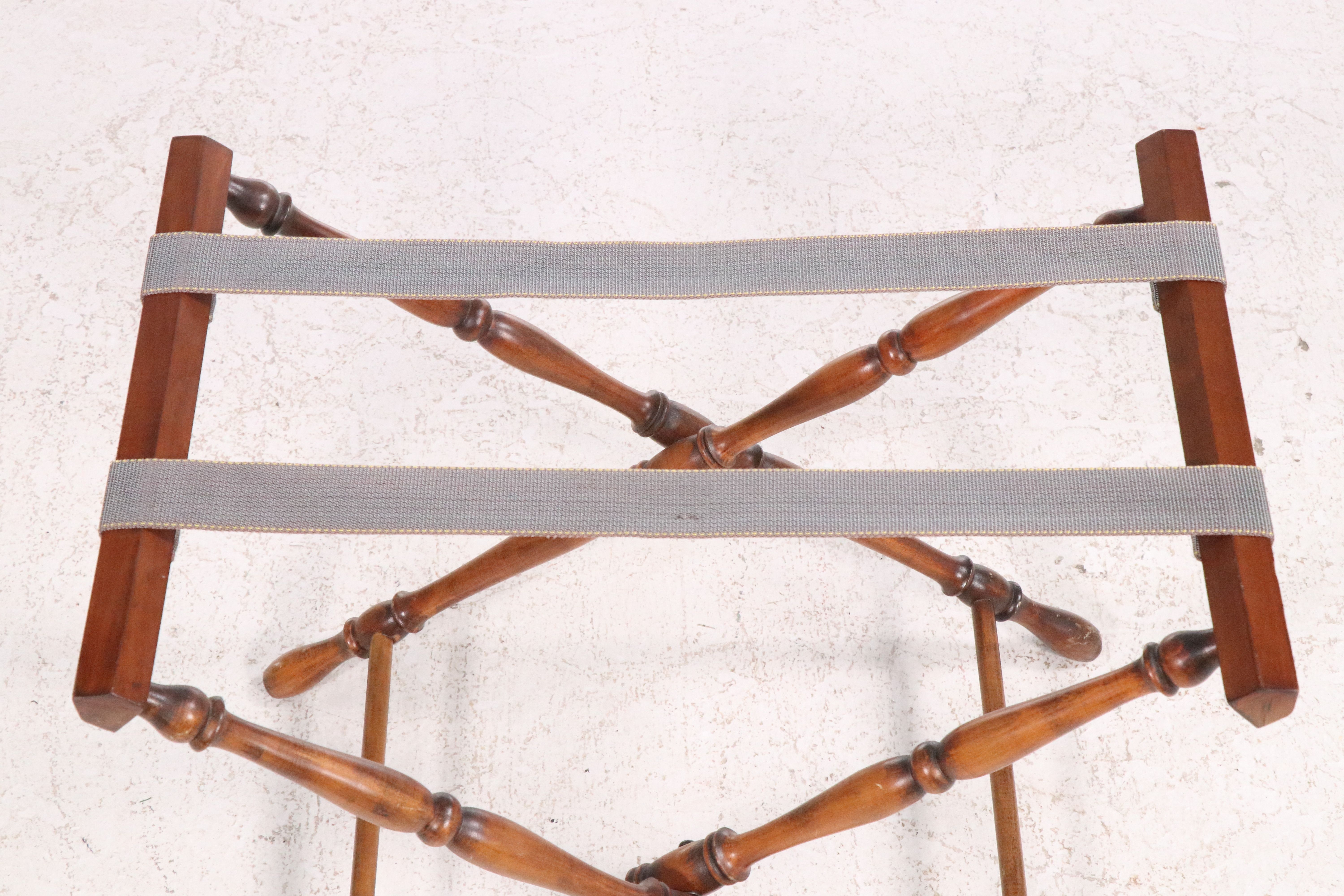 Turned Wood Butler's Tray Table