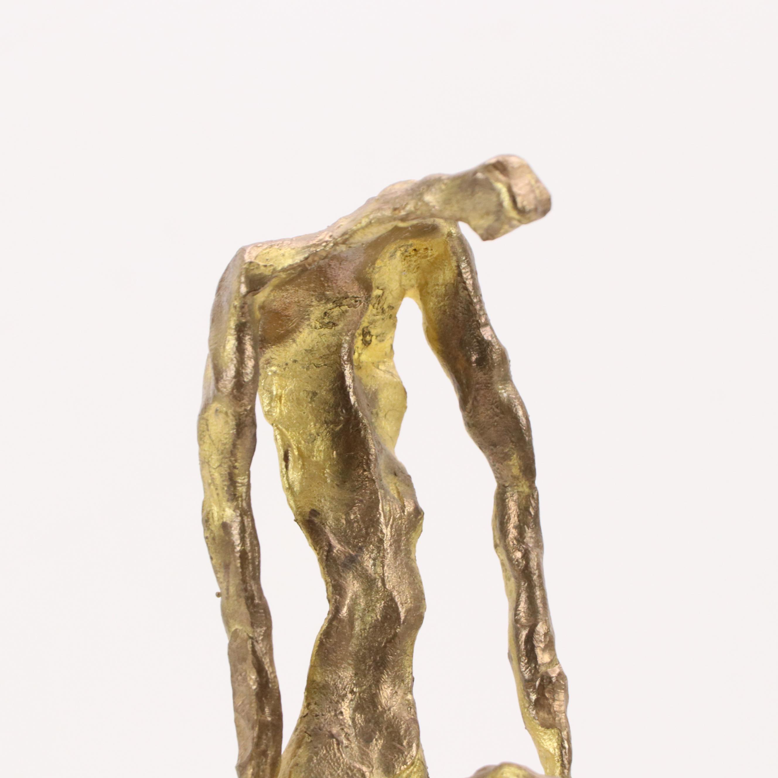 Bronze Sculpture After Emanuele Scarnicci of Solemn Figures