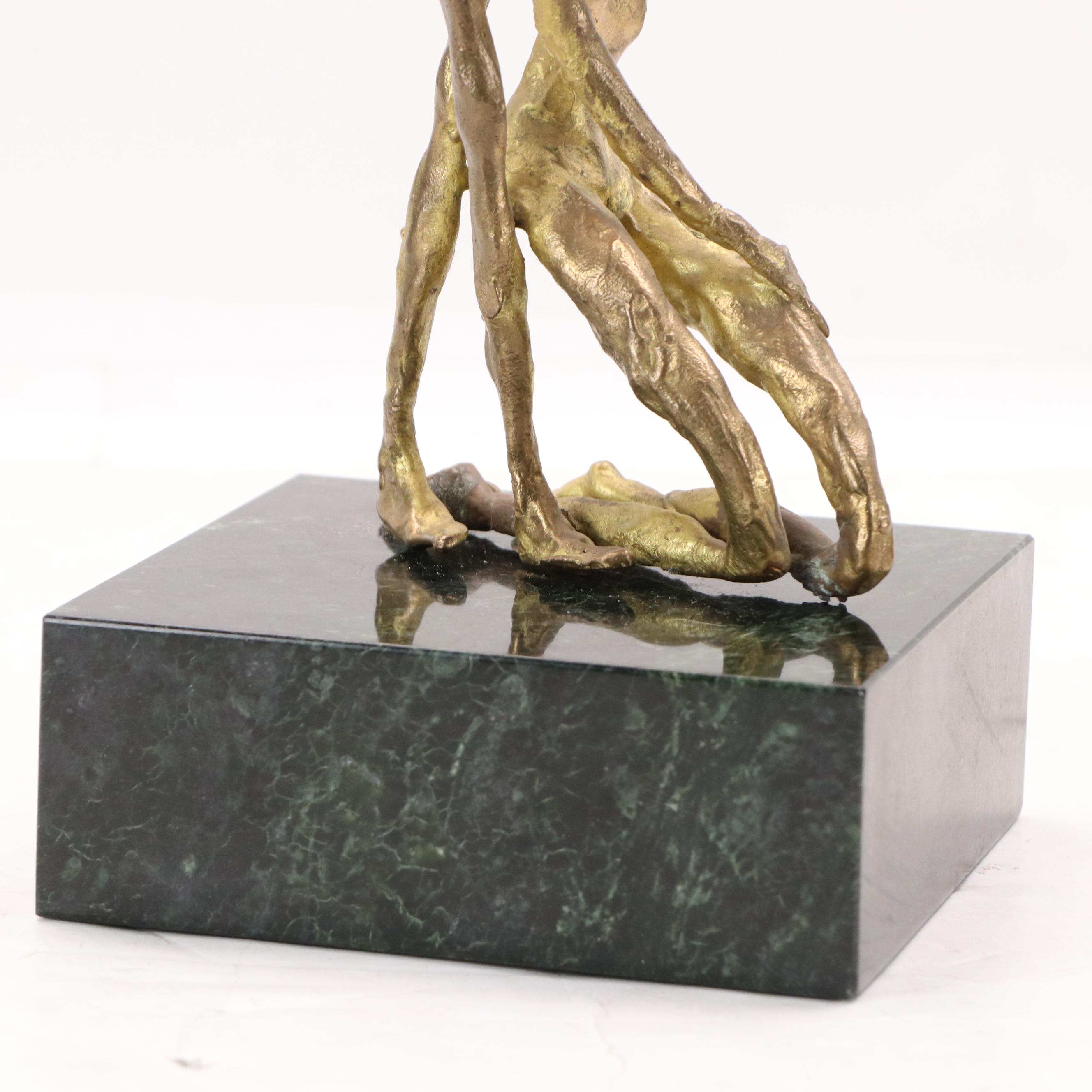 Bronze Sculpture After Emanuele Scarnicci of Solemn Figures