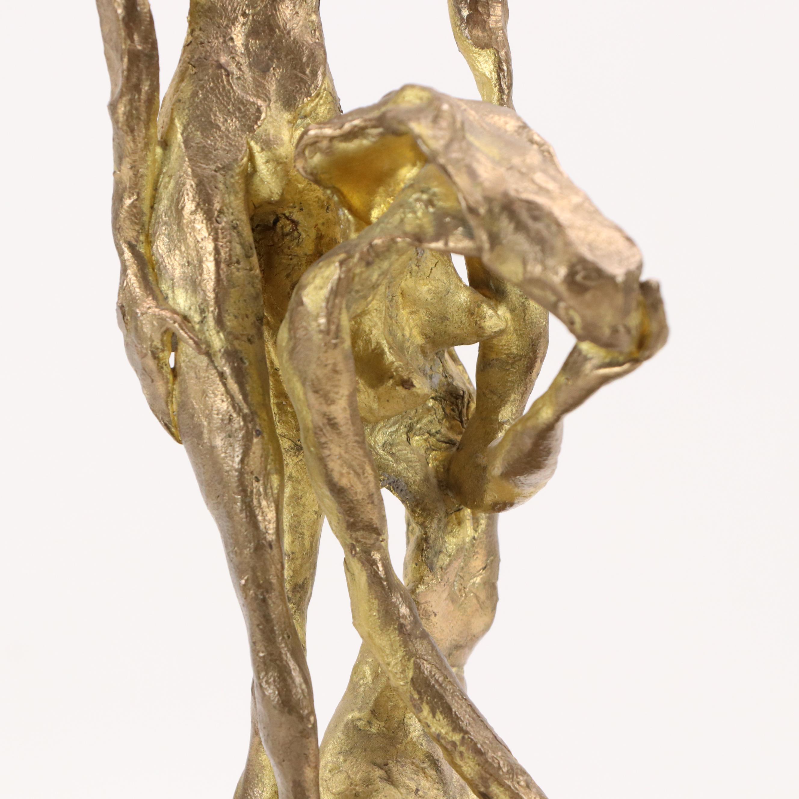 Bronze Sculpture After Emanuele Scarnicci of Solemn Figures