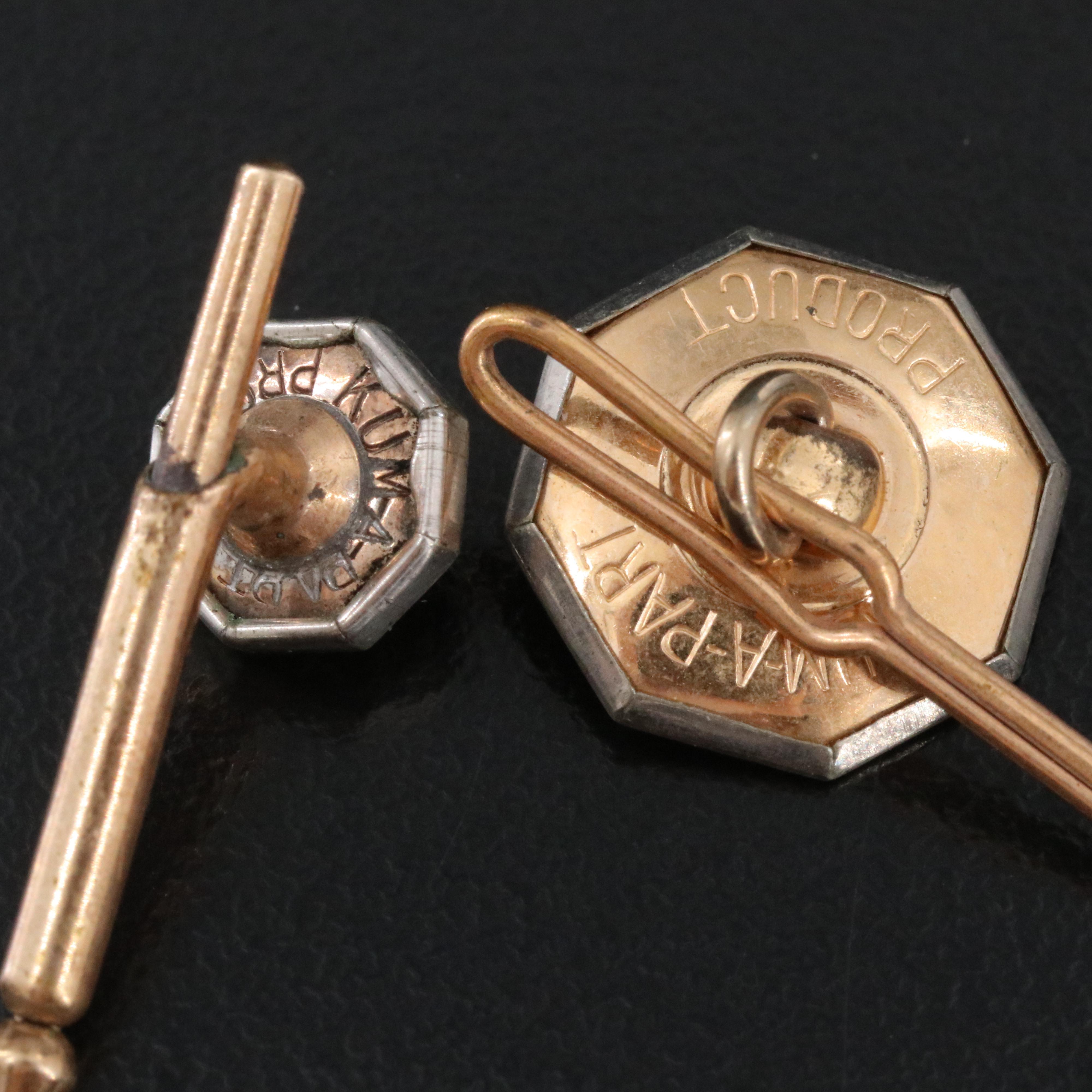 Vintage Faux Pearl Men's Dress Set