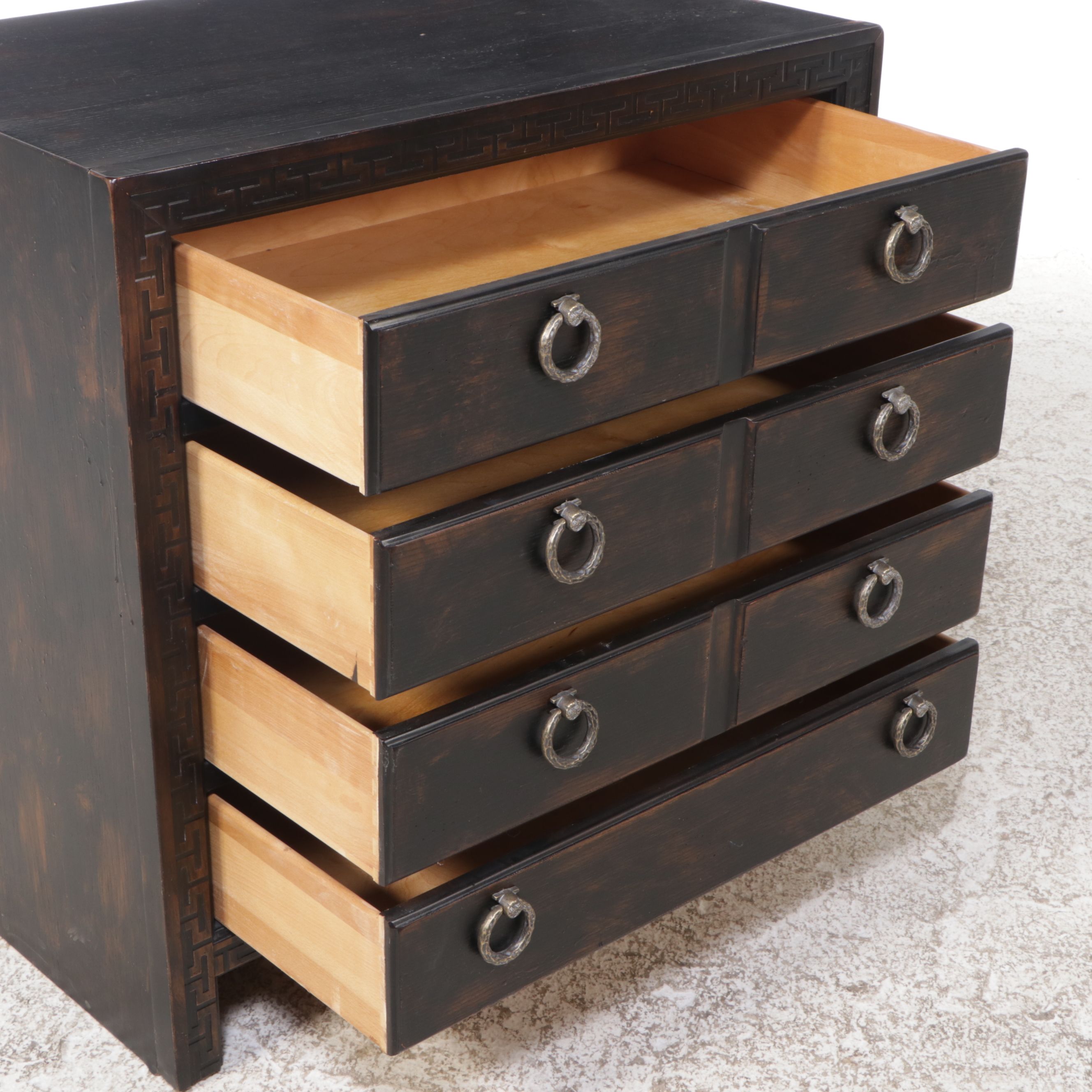 Century Furniture Ebonized Wood Four-Drawer Chest