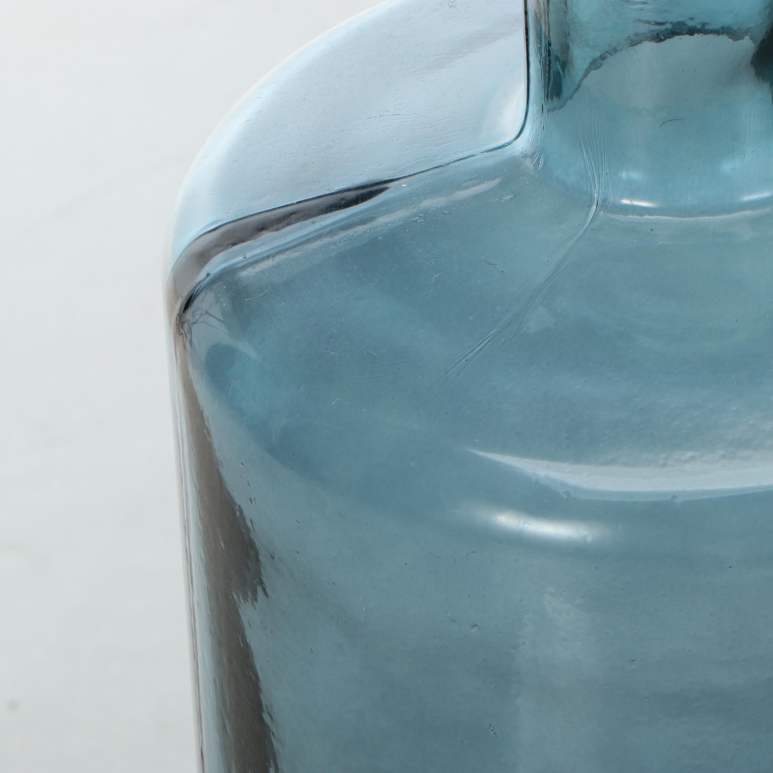 Spanish Glass Bottle-Shaped Floor Vase