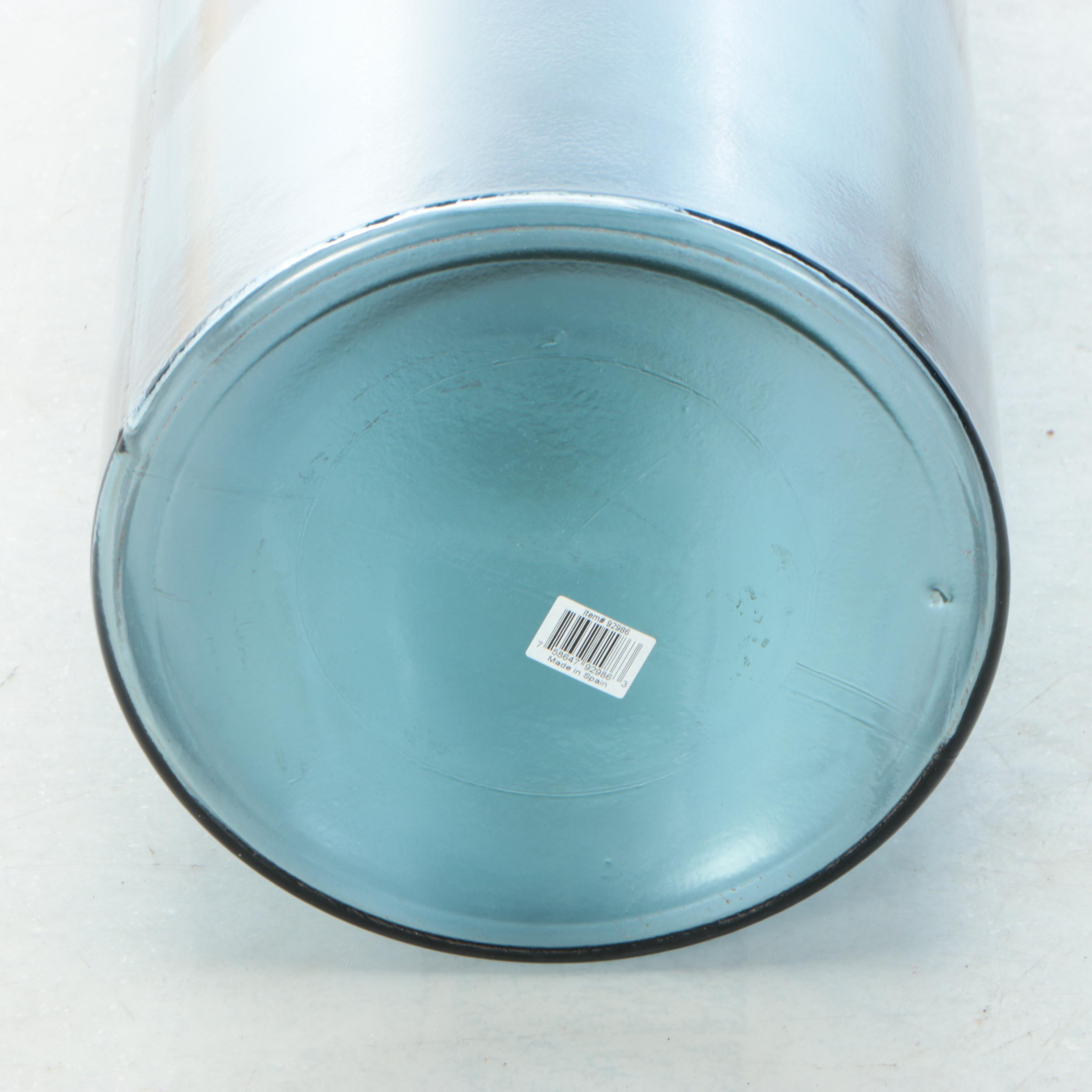 Spanish Glass Bottle-Shaped Floor Vase