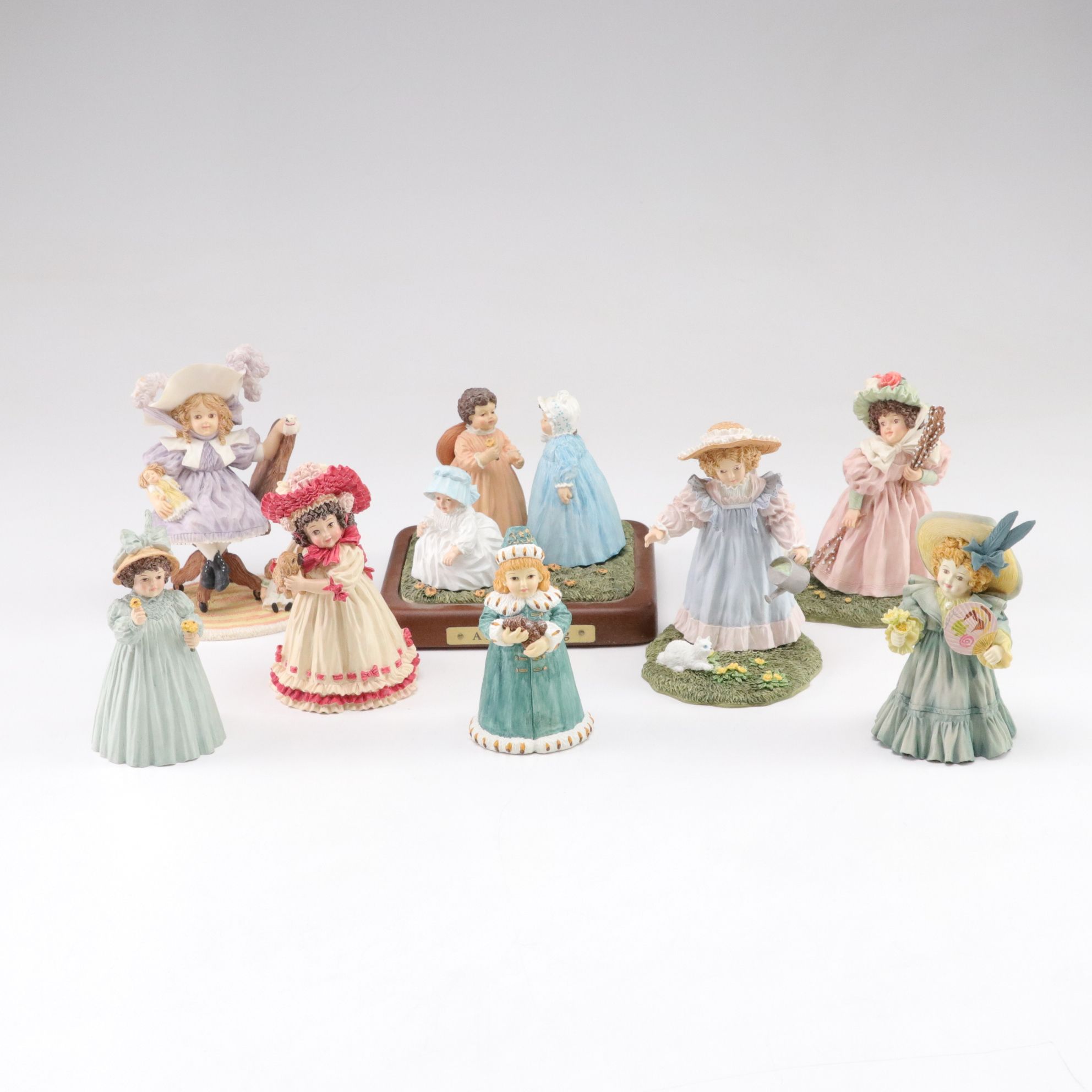 Maud Humphrey Bogart Resin Figurines Including "A Sunday Outing"