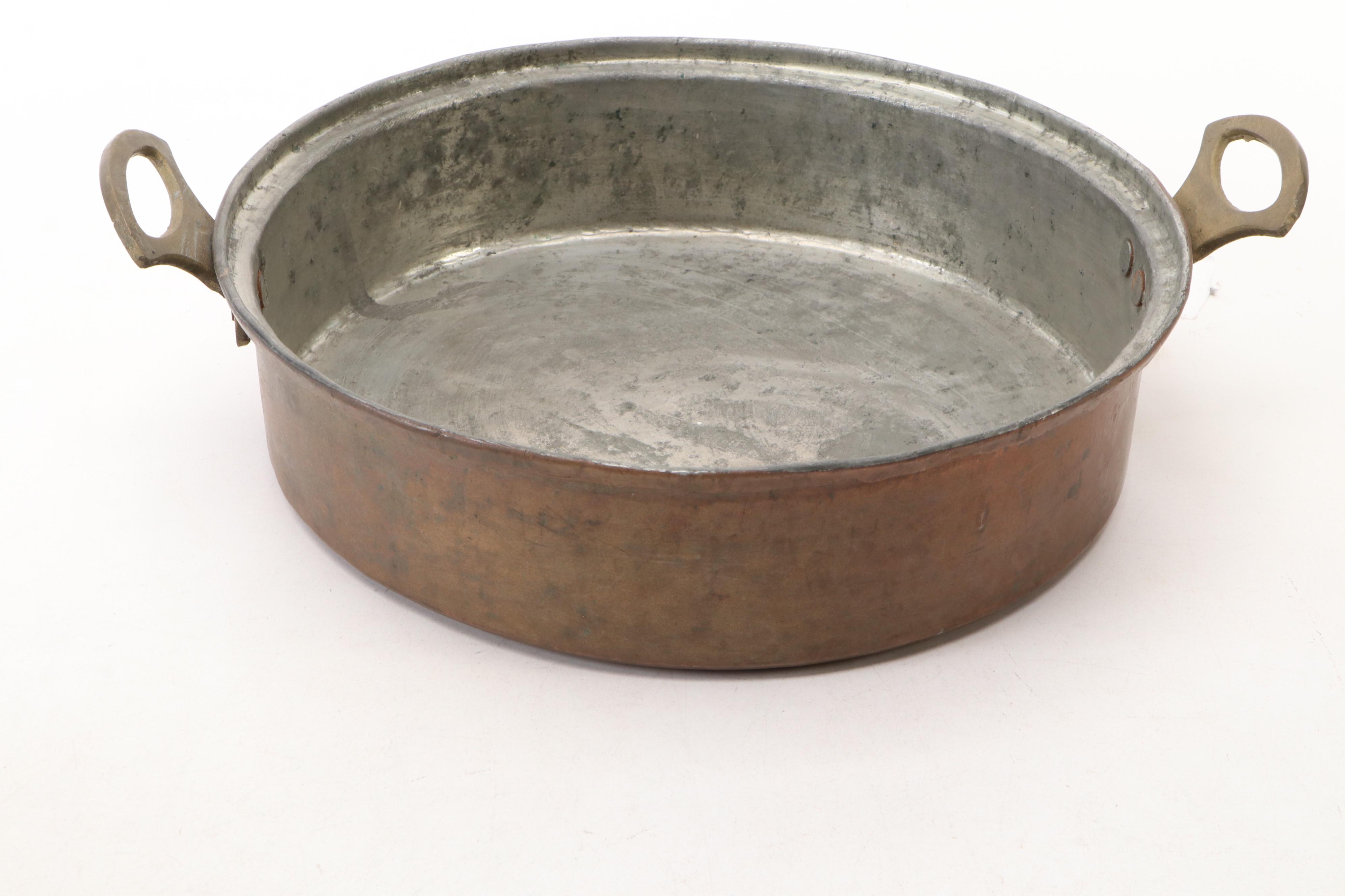 Tagus Chef Copper Plate Pot with Other Copper Plate Pots and Pan