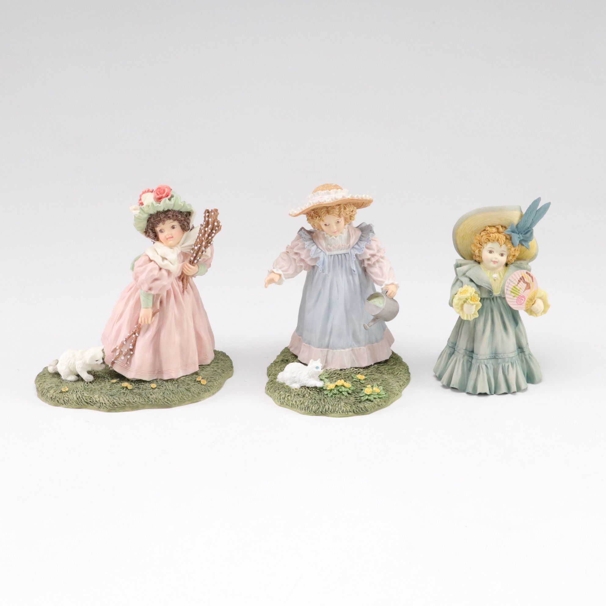 Maud Humphrey Bogart Resin Figurines Including "A Sunday Outing"