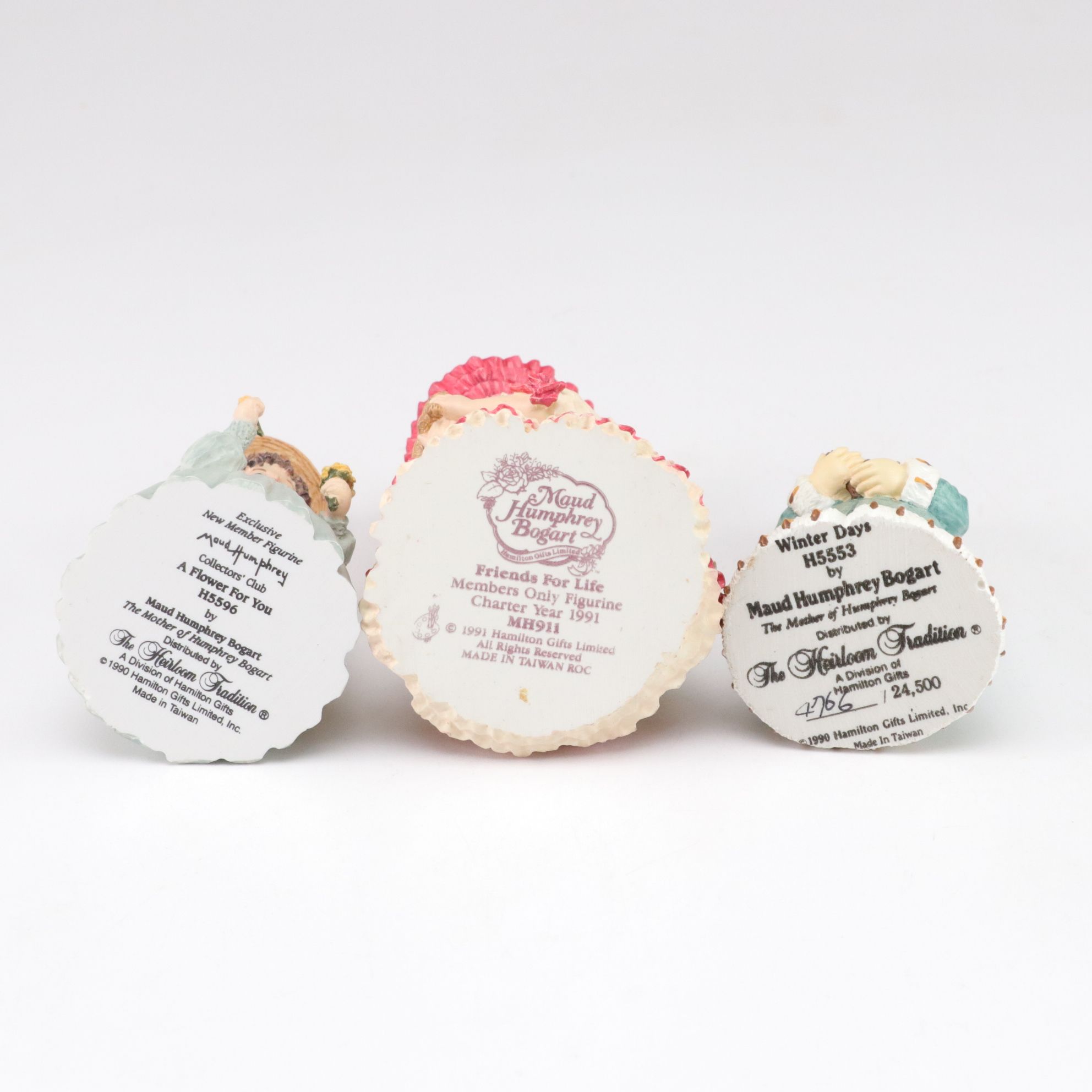 Maud Humphrey Bogart Resin Figurines Including "A Sunday Outing"